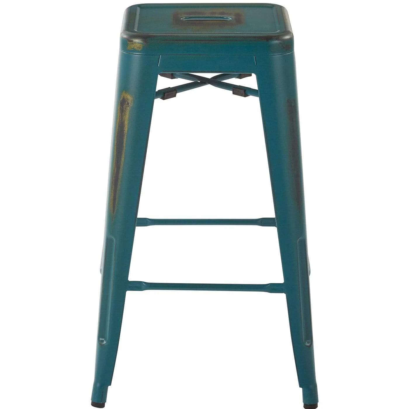 Bristow 26" Antique Metal Stool, Antique Tourquoise, 4 Pack [BRW3026A4] - Image 14
