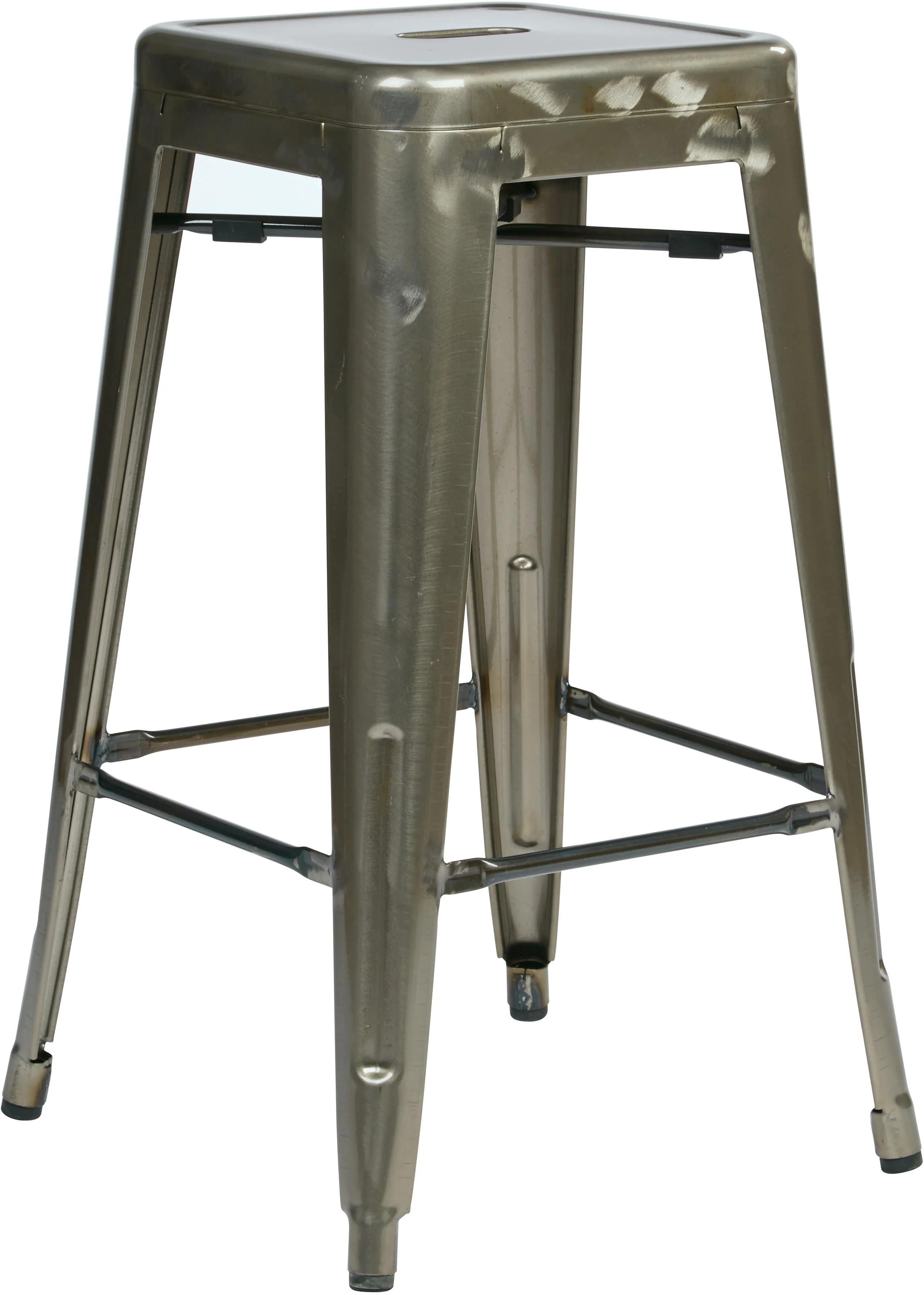Bristow 26" Antique Metal Stool, Antique Tourquoise, 4 Pack [BRW3026A4] - Image 3
