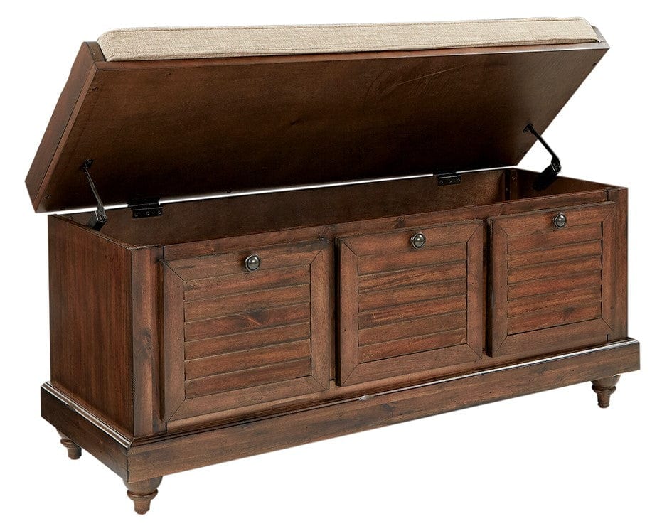 Office Star OSP Designs Dover Storage Bench [DOV] - Image 4