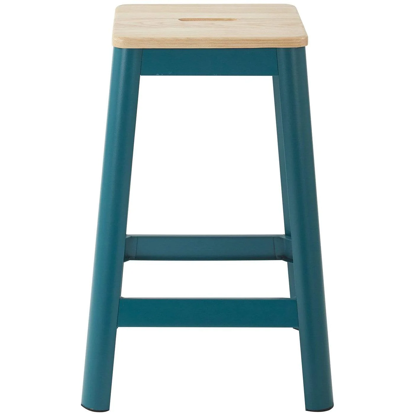 OSP Designs Hammond 26" Metal Stool, Lightwood Seat, Frame [HMM9426L] - Image 3