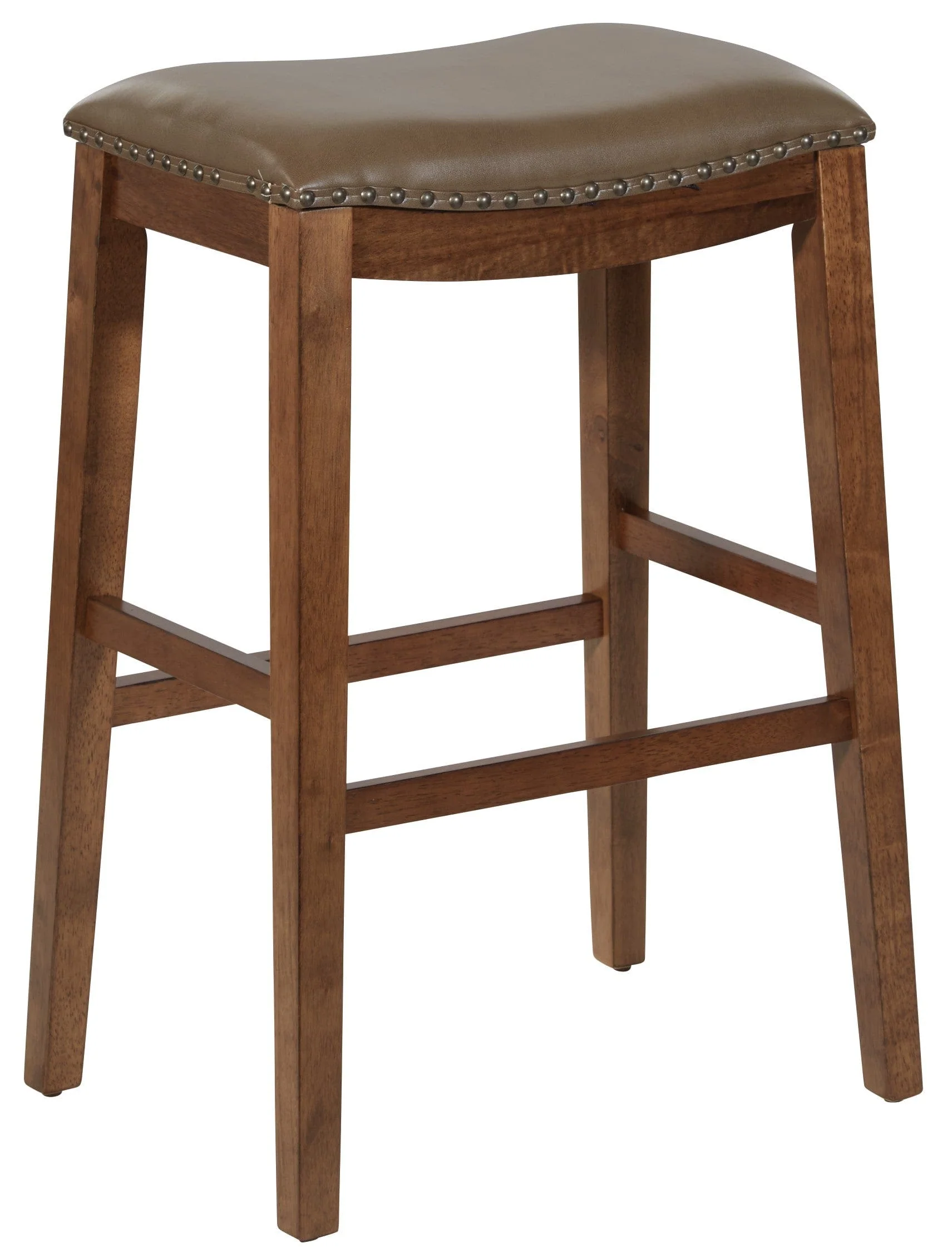 Metro 29" Saddle Stool, Espresso Legs, Bonded Leather [MET1529]