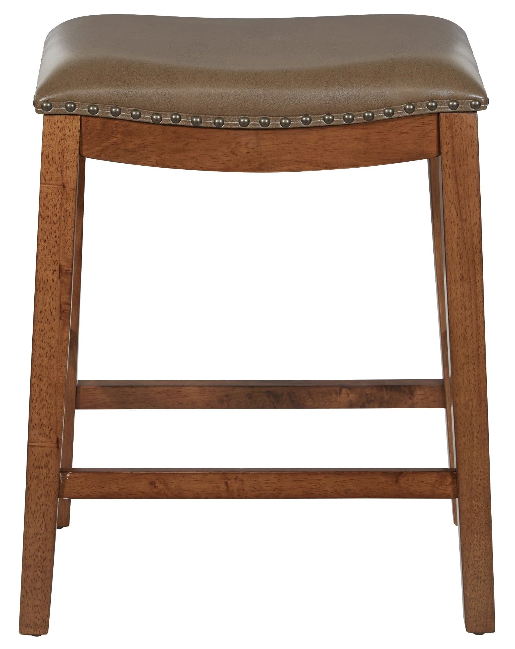 Metro 29" Saddle Stool, Espresso Legs, Bonded Leather [MET1529] - Image 4