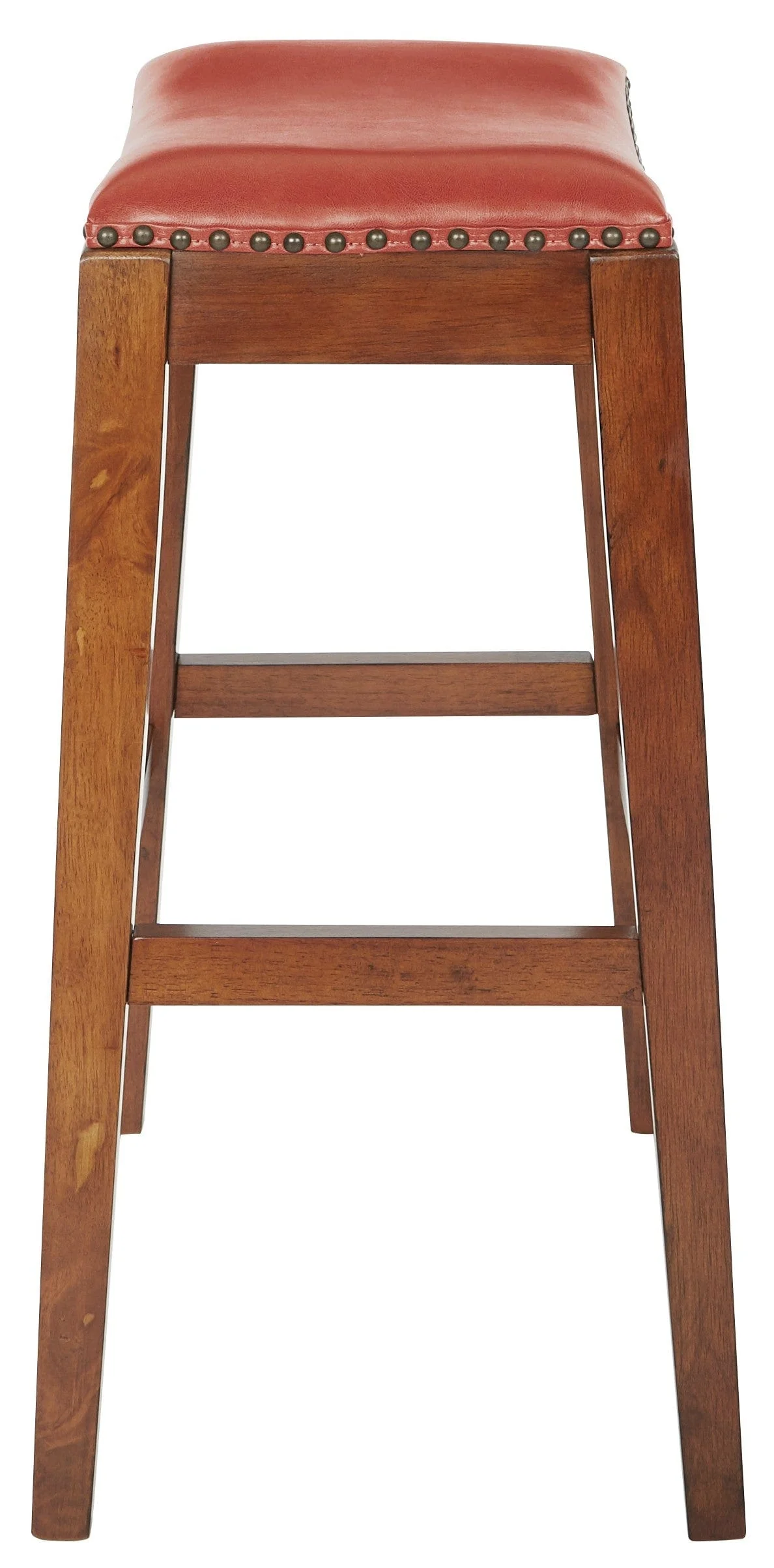 Metro 29" Saddle Stool, Espresso Legs, Bonded Leather [MET1529] - Image 5