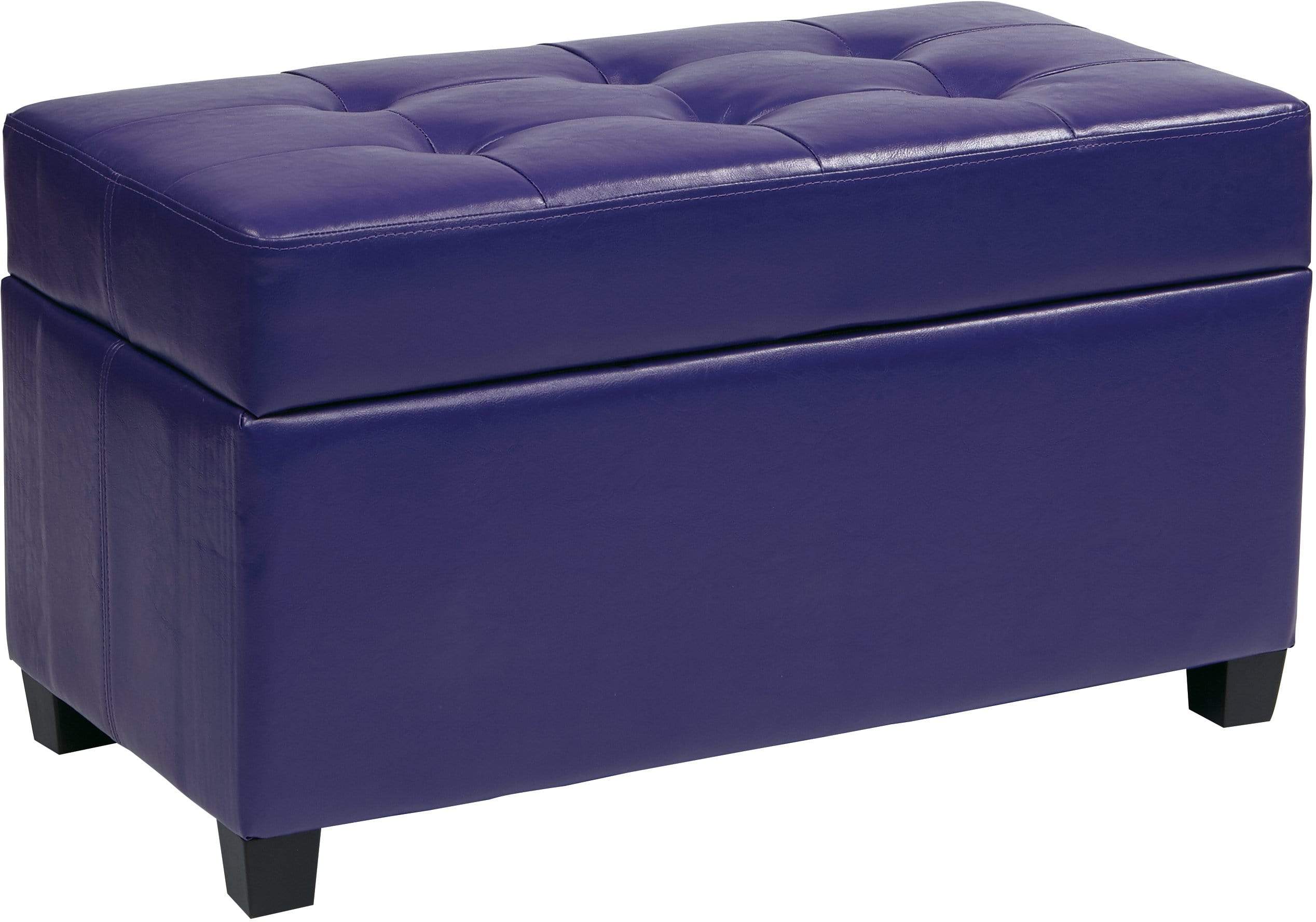 Office Star OSP Designs Storage Ottoman [MET804V] - Image 2