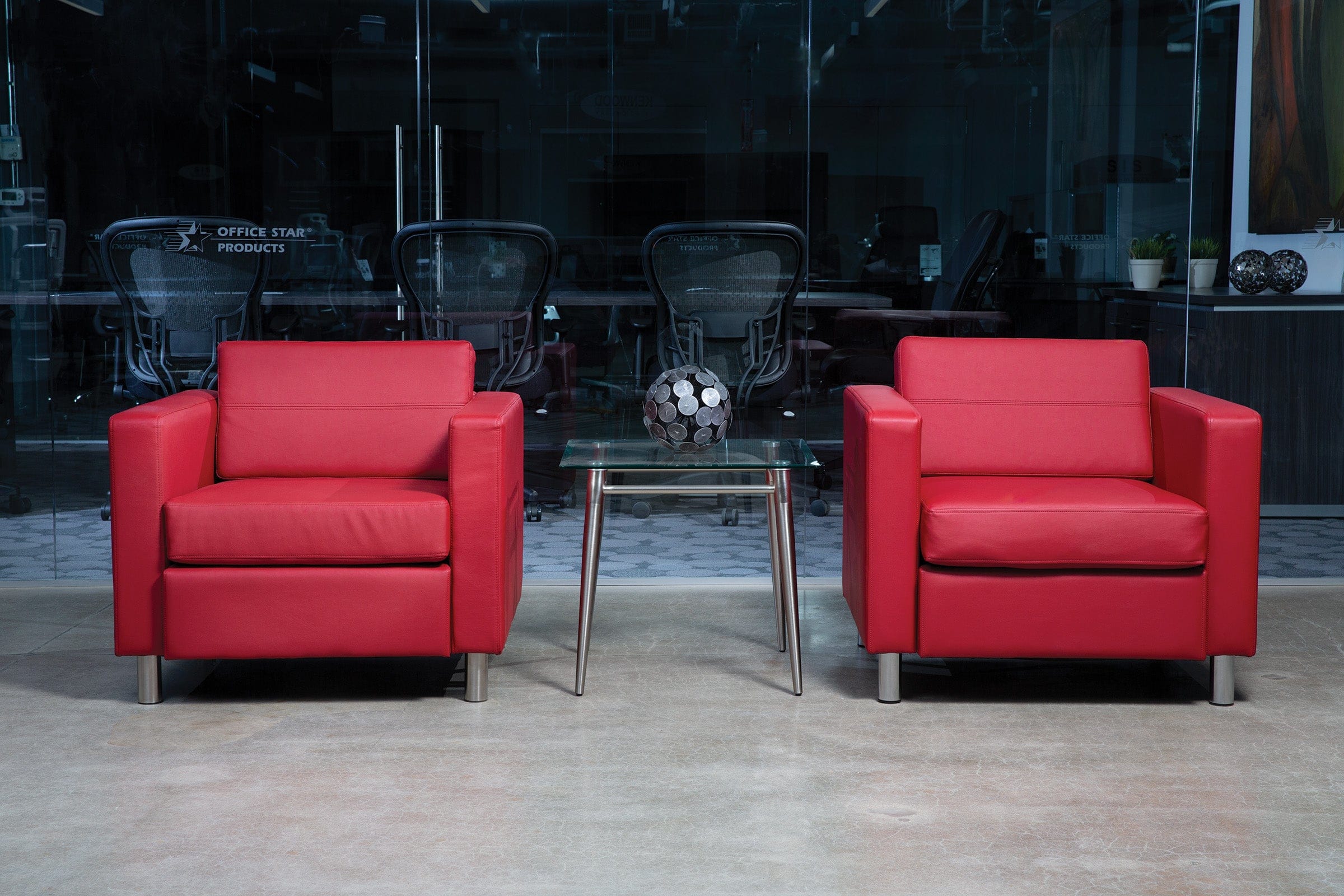 Office Star Ave Six Pacific Faux Leather Armchair [PAC51] - Image 11