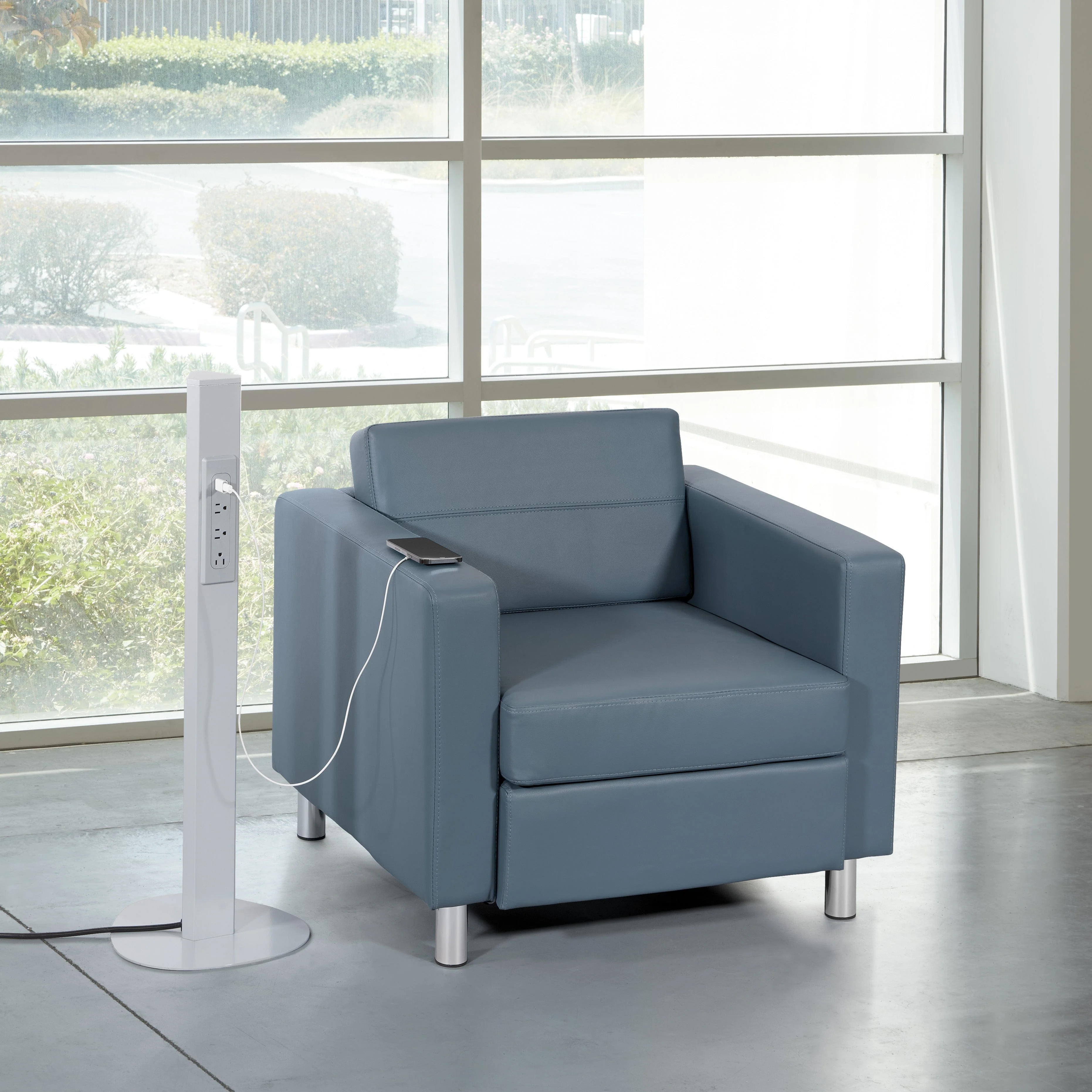 Office Star Ave Six Pacific Faux Leather Armchair [PAC51] - Image 17