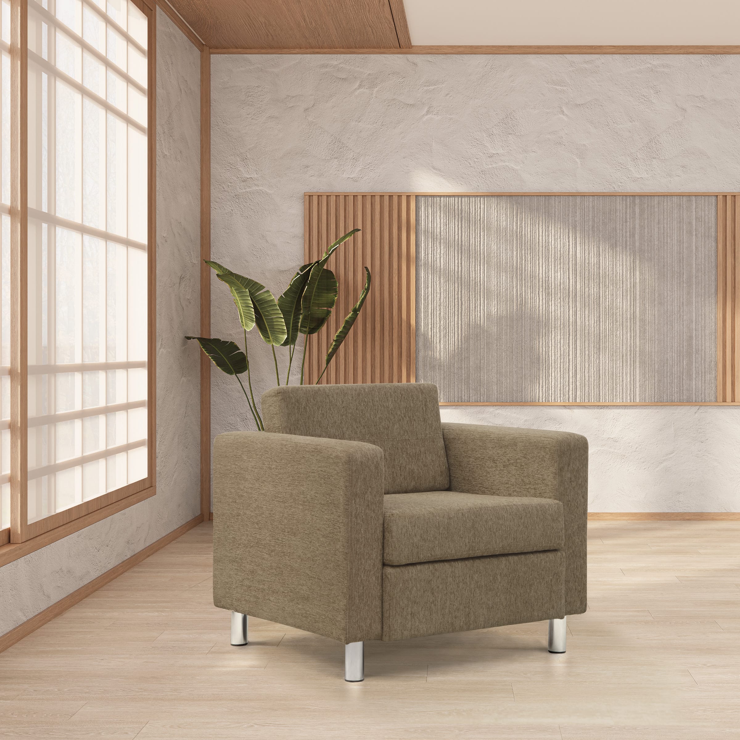 Office Star Pacific Fabric Arm Chair [PAC51] - Image 3