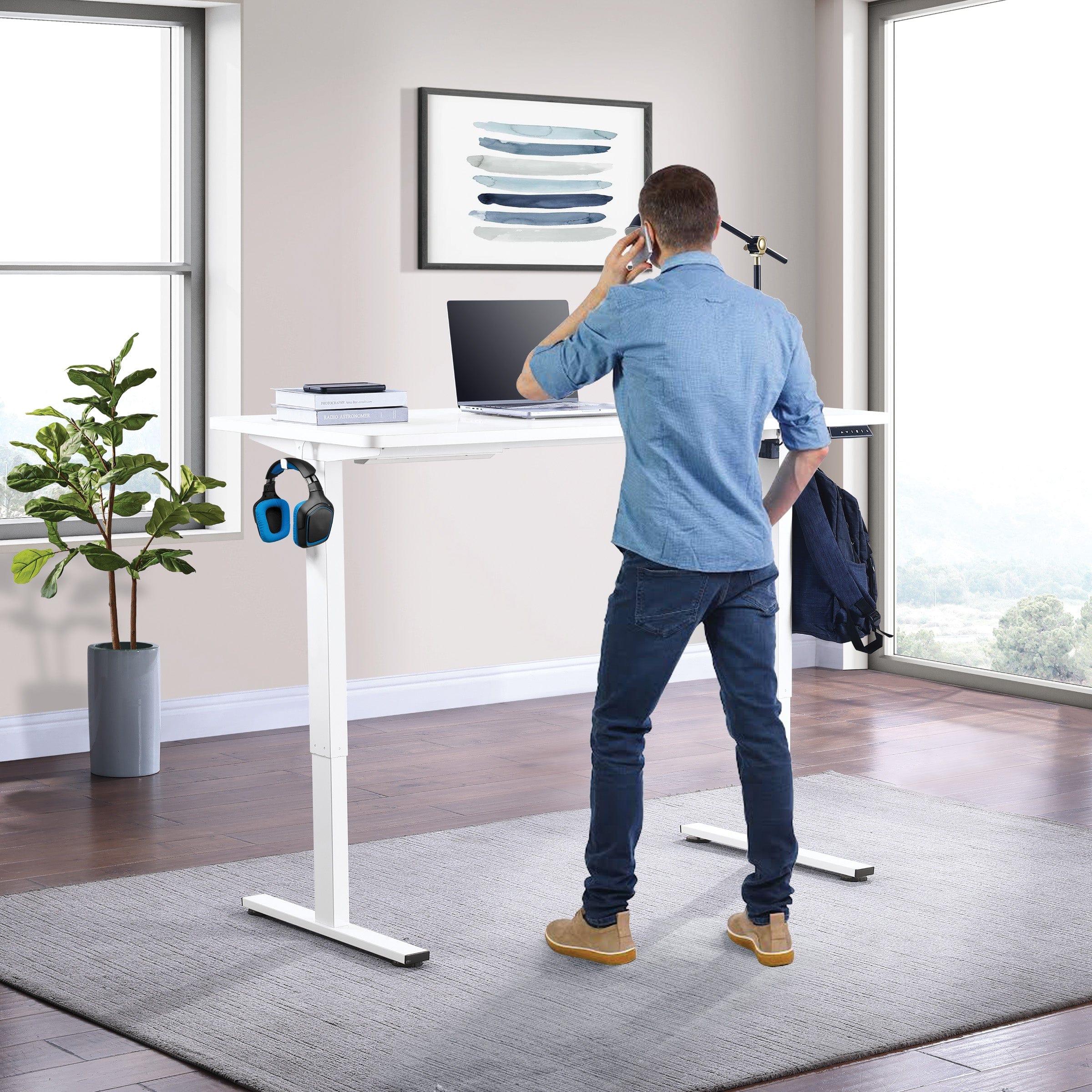 Office Star 60" Sit Stand Electric Height Adjustable Desk [PMO6024] - Image 6