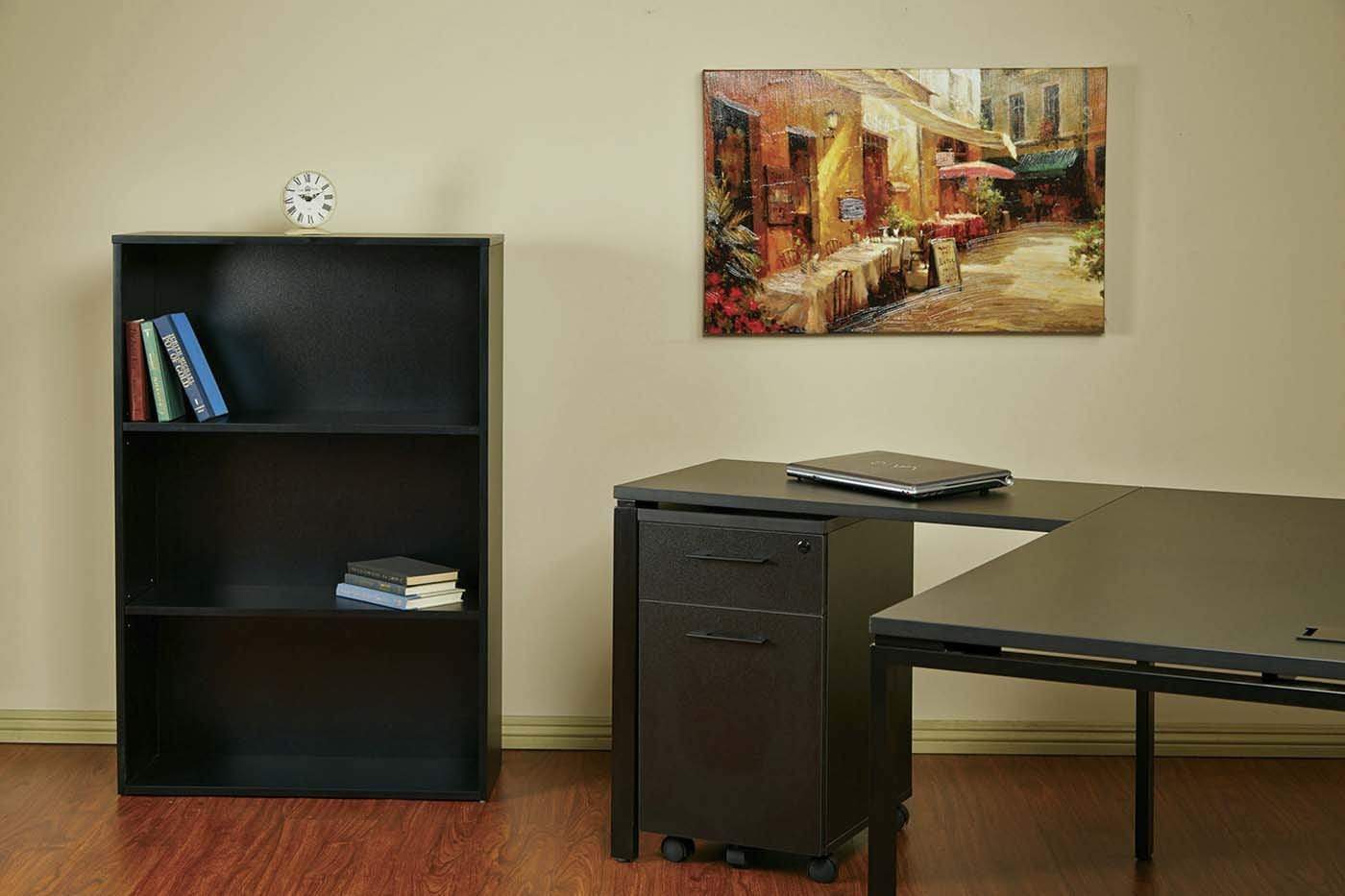 Office Star OSP Designs Prado 48" 3-Shelf Bookcase in [PRD3248] - Image 4