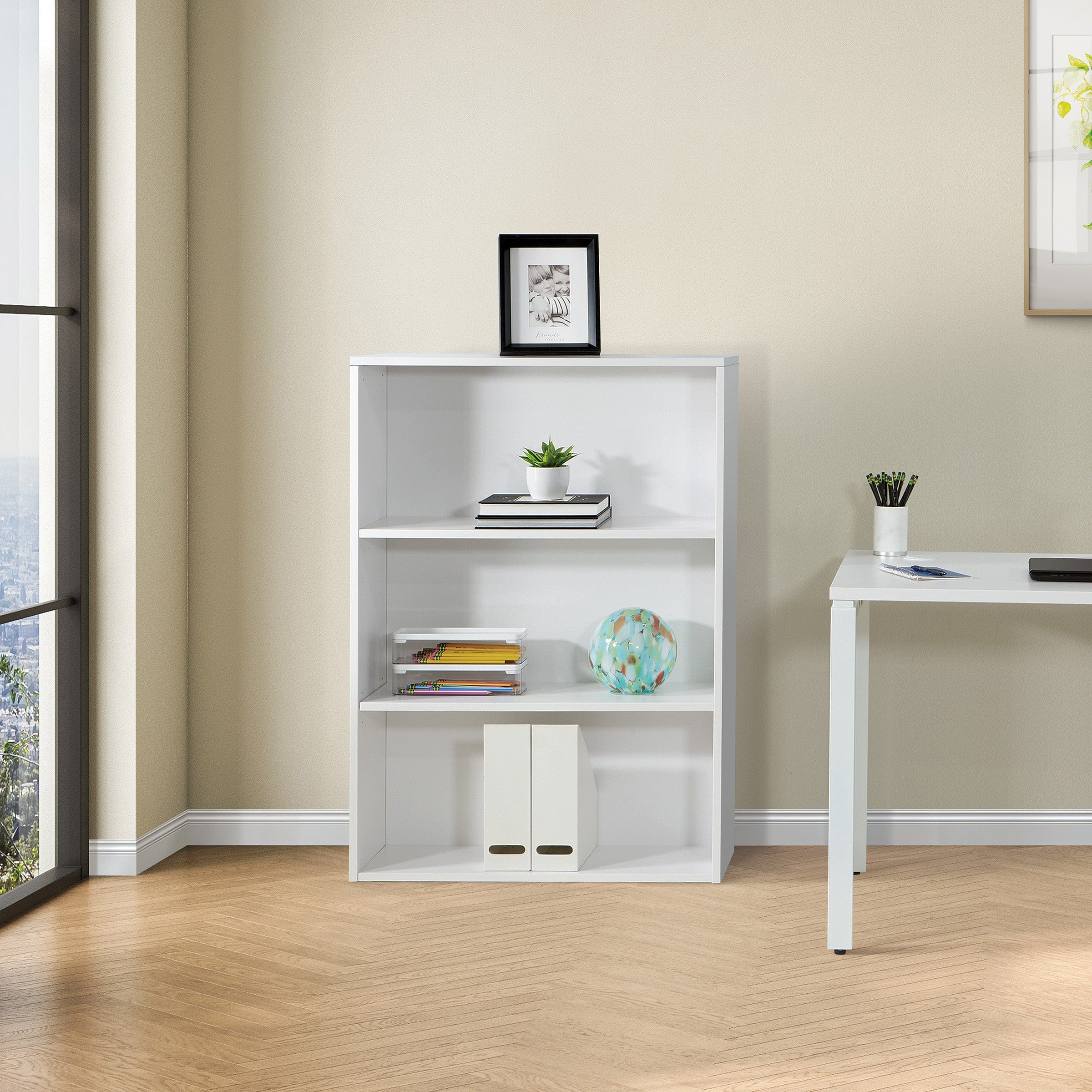 Office Star OSP Designs Prado 48" 3-Shelf Bookcase in [PRD3248] - Image 5