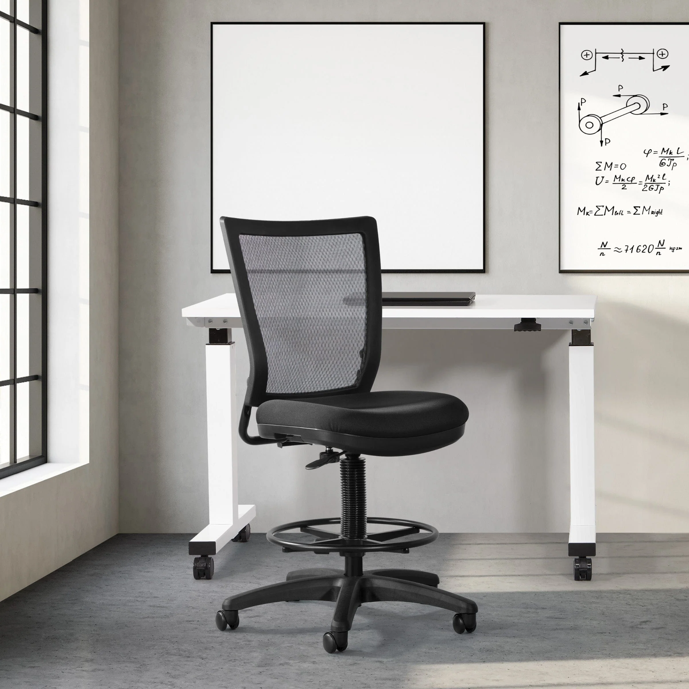 Office Star ProGrid® Freeflex Mesh Drafting Chair [69330-30] - Image 2