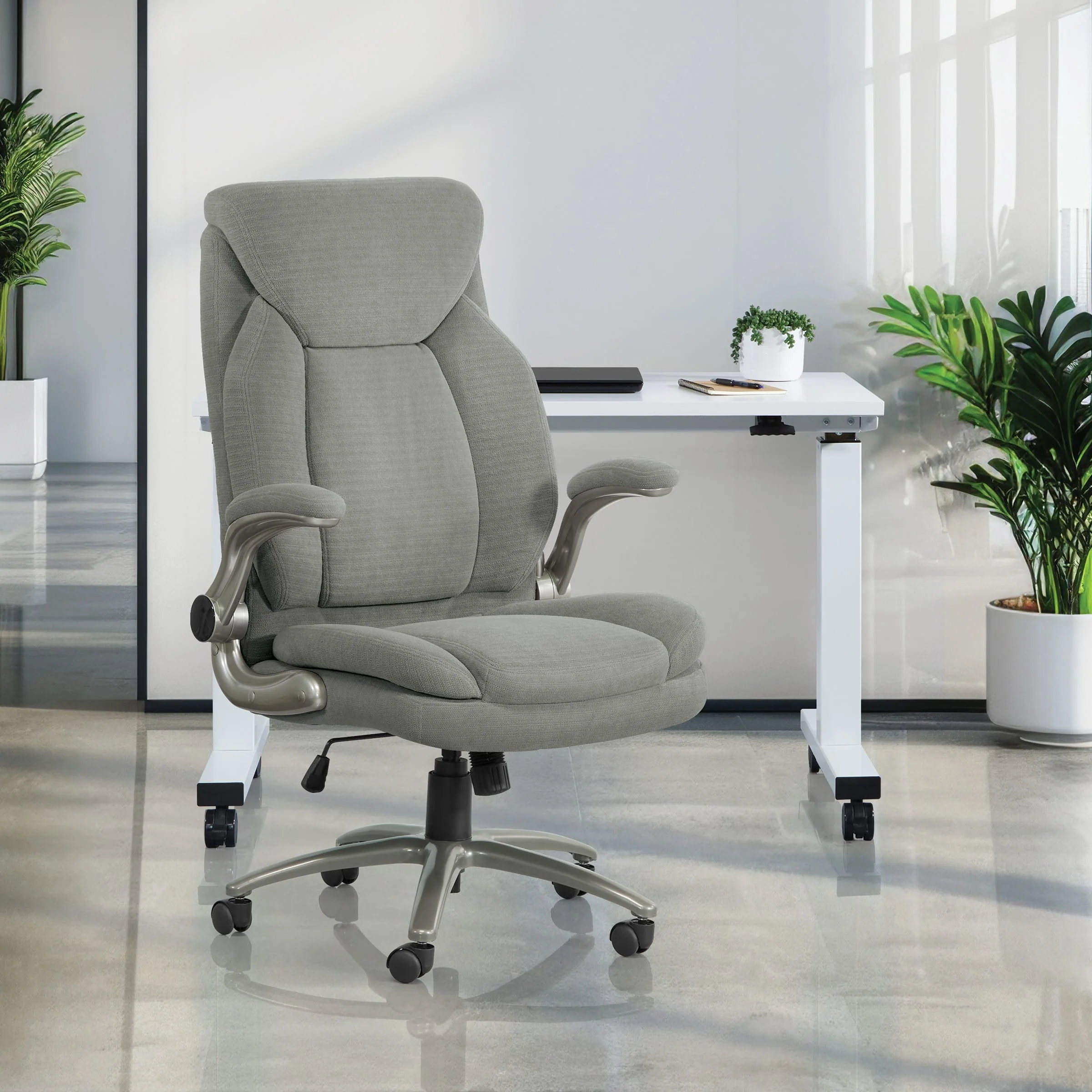 Office Star Pro Line II Big and Tall Fabric Chair [EXH14517BT-2] - Image 2