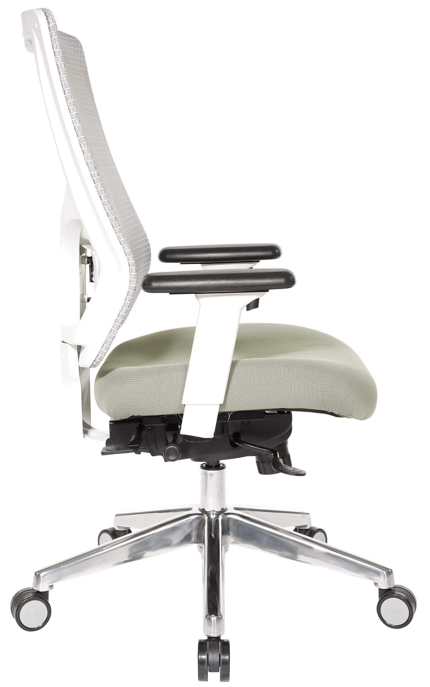 Office Star Pro-Line II™ ProGrid® White Mesh Mid Back Chair [95672-5882] - Image 2