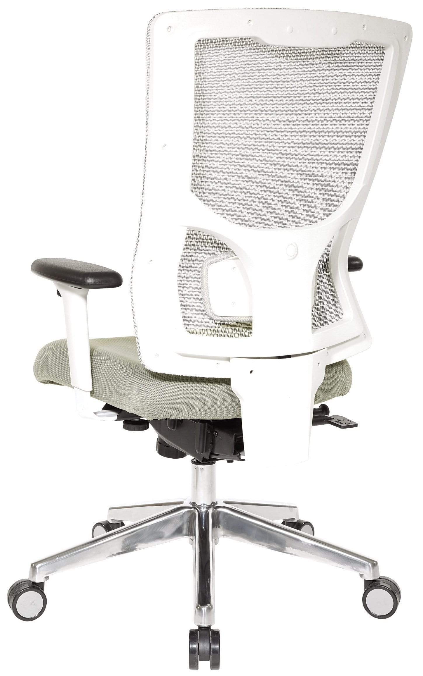 Office Star Pro-Line II™ ProGrid® White Mesh Mid Back Chair [95672-5882] - Image 3