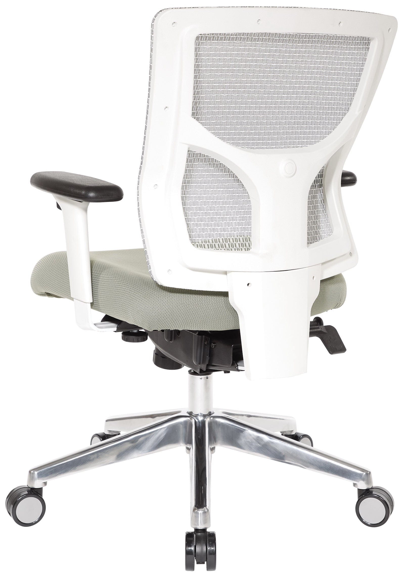 Office Star Pro-Line II™ ProGrid® White Mesh Mid Back Chair [95673] - Image 4