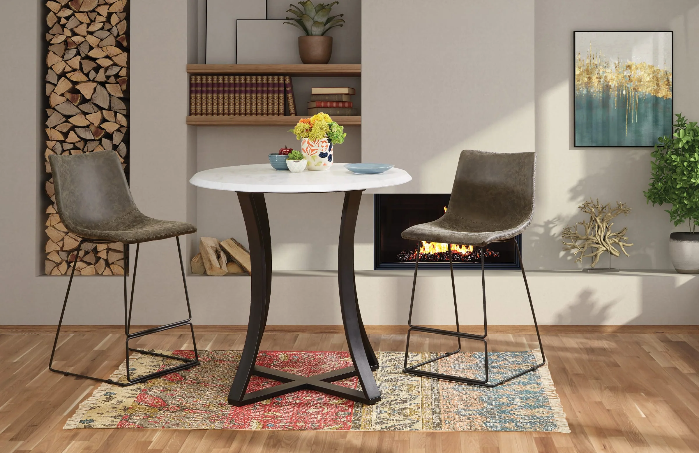 Office Star Nash 26" Counter Stool, 2-Pack [SB5672] - Image 3