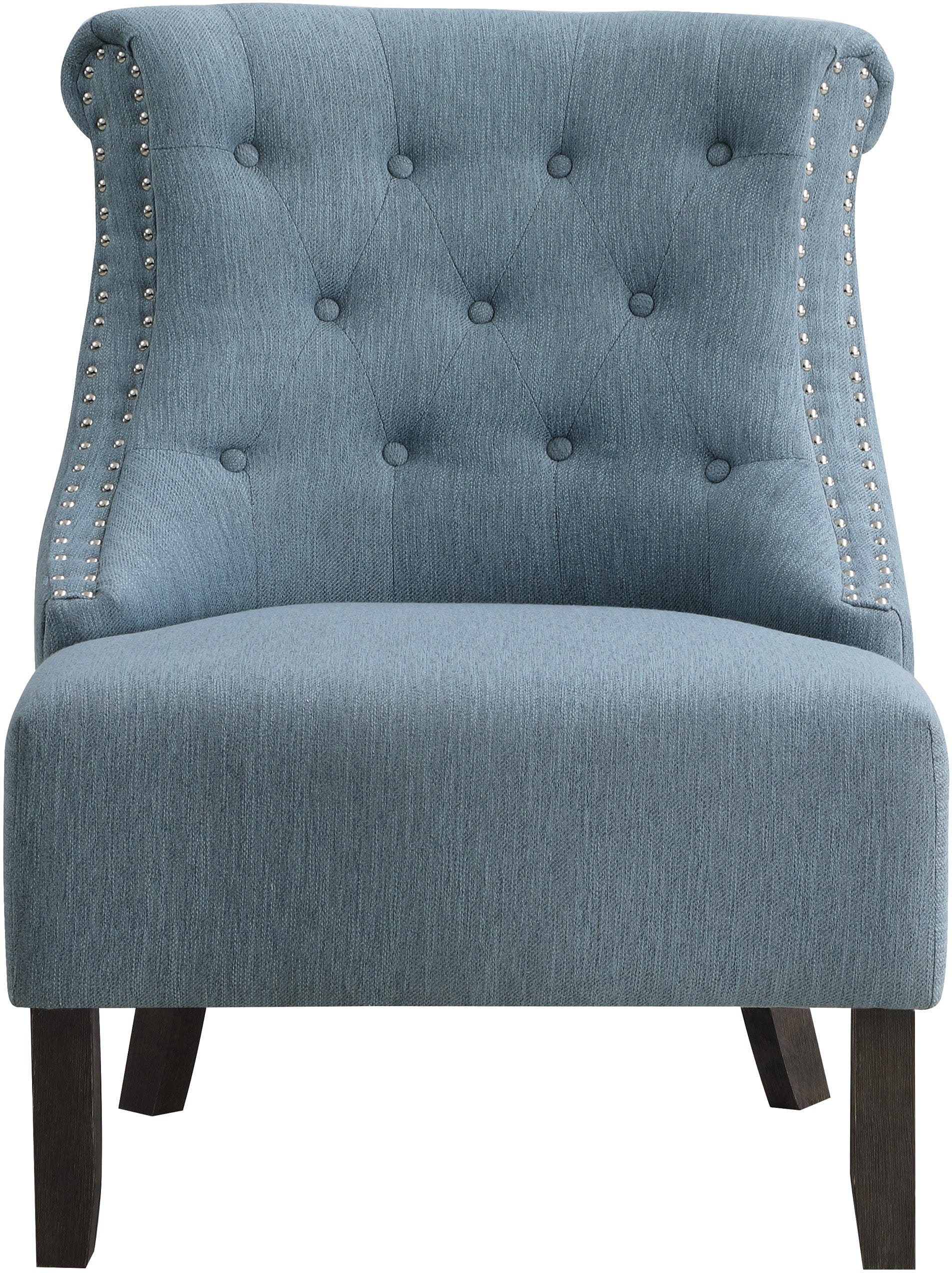 Office Star Evelyn Tufted Chair with Grey Wash Legs [SB586] - Image 7