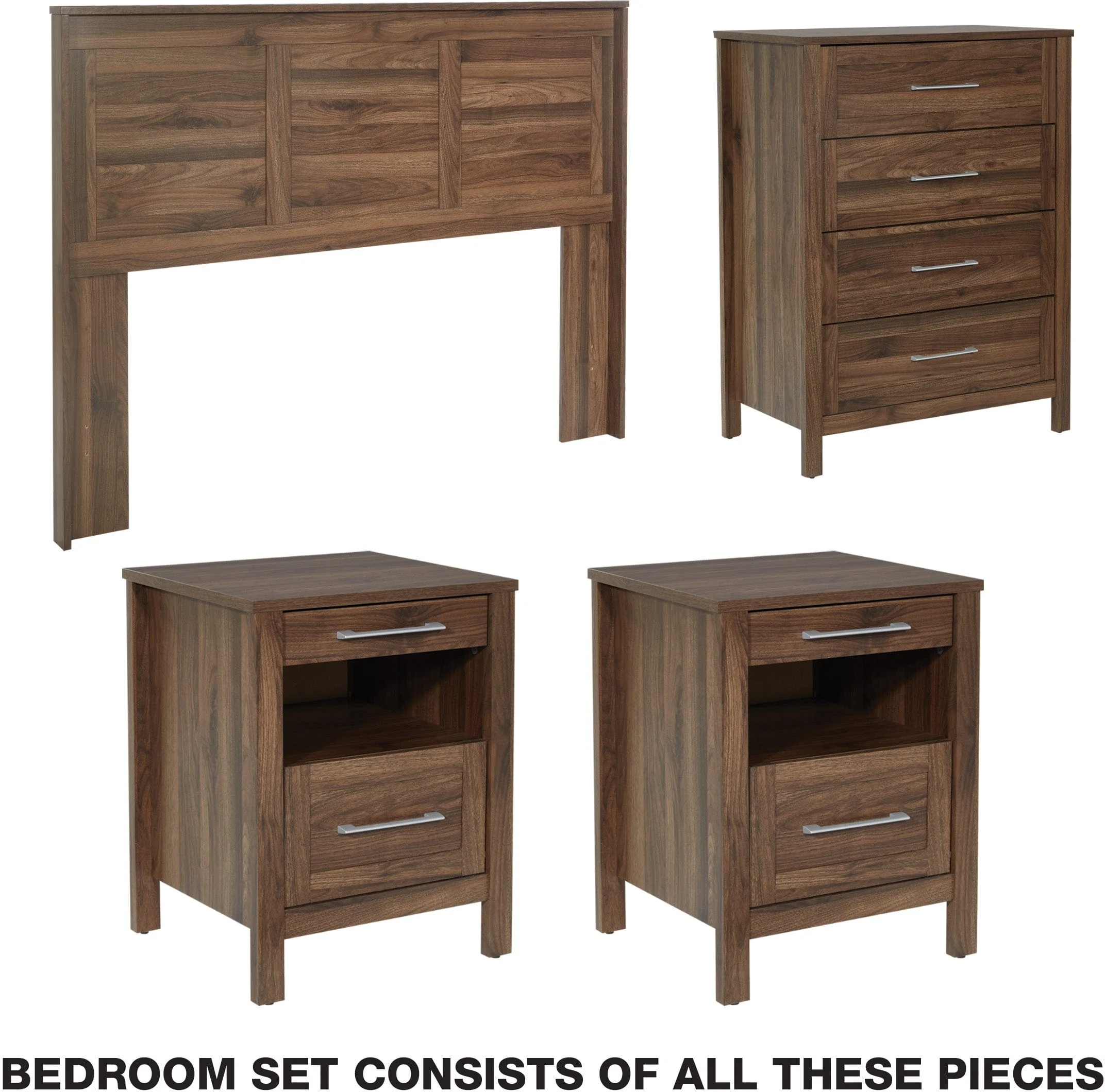 Office Star Stonebrook 4 Piece Bedroom Set [SK107P]