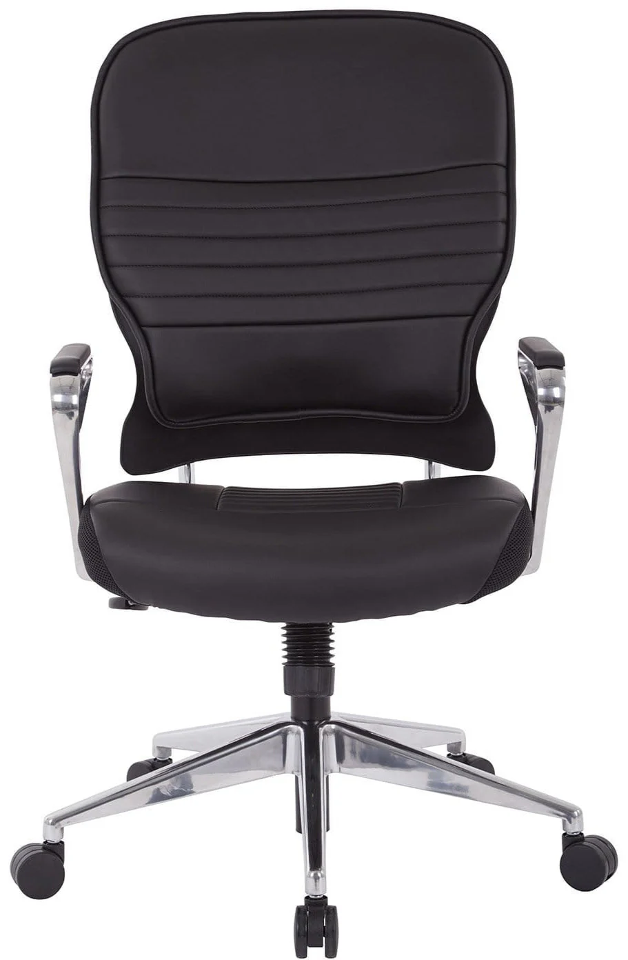 Office Star Bonded Leather Managers Chair in Black [32-E33P91A7] - Image 3