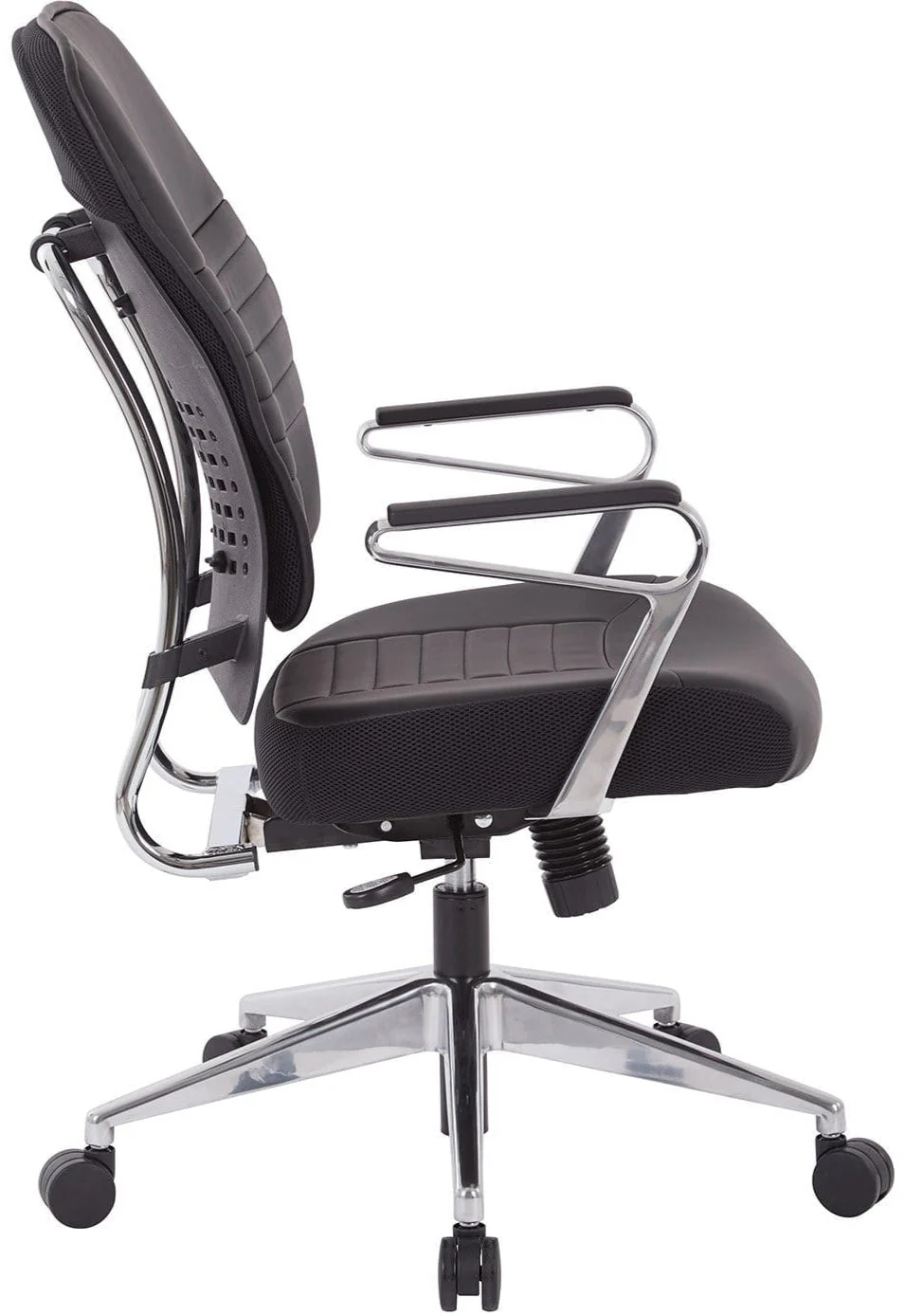 Office Star Bonded Leather Managers Chair in Black [32-E33P91A7] - Image 4