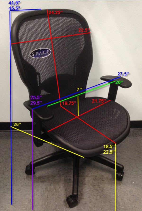 Office Star Space Seating® Managers Chair Air Grid® Back and Seat [23-77N1F2] - Image 4