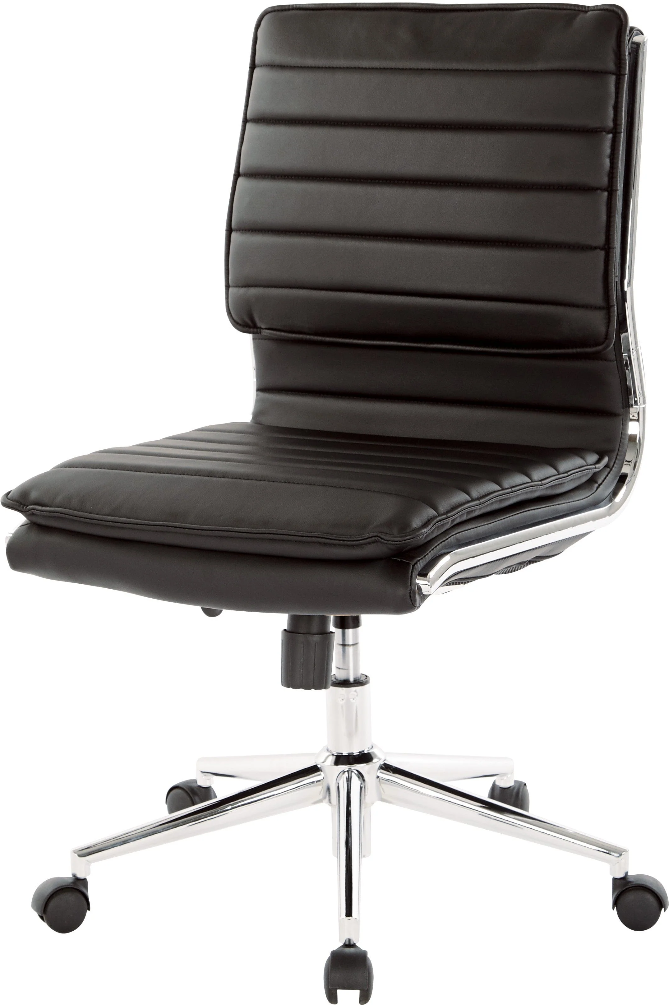 Office Star Armless Mid Back Manager's Faux Leather Chair [SPX23592C] - Image 11