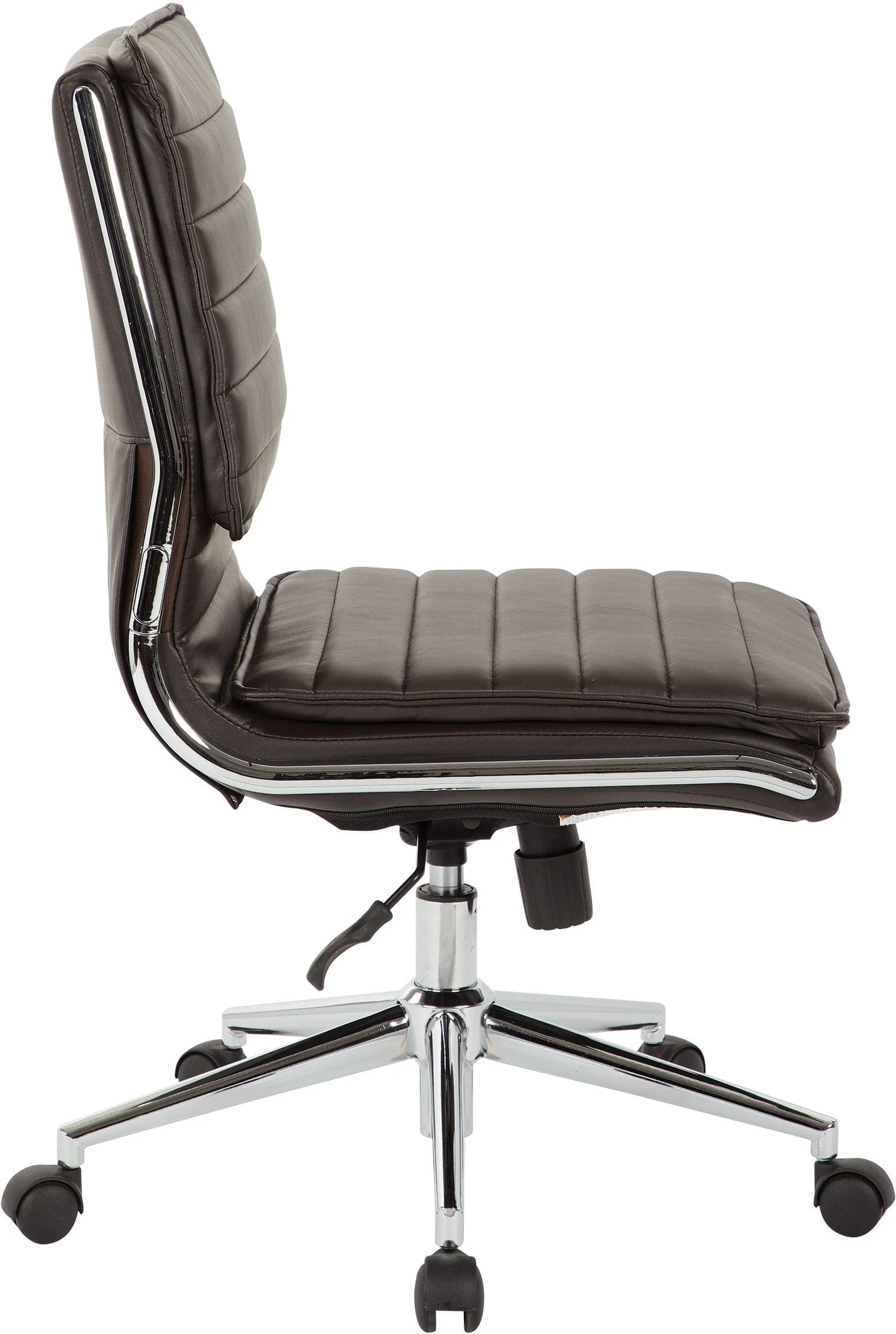 Office Star Armless Mid Back Manager's Faux Leather Chair [SPX23592C] - Image 15
