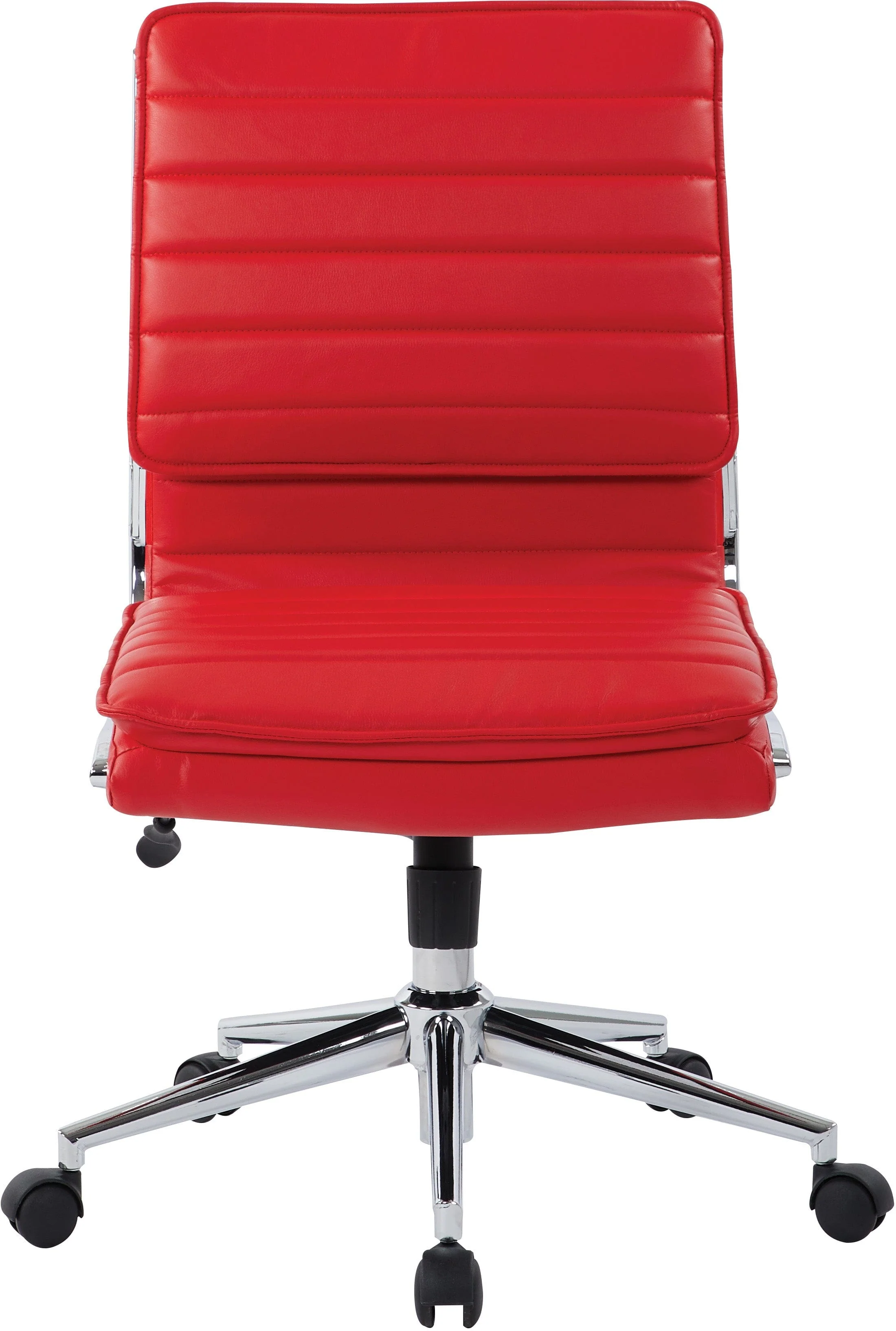 Office Star Armless Mid Back Manager's Faux Leather Chair [SPX23592C] - Image 8