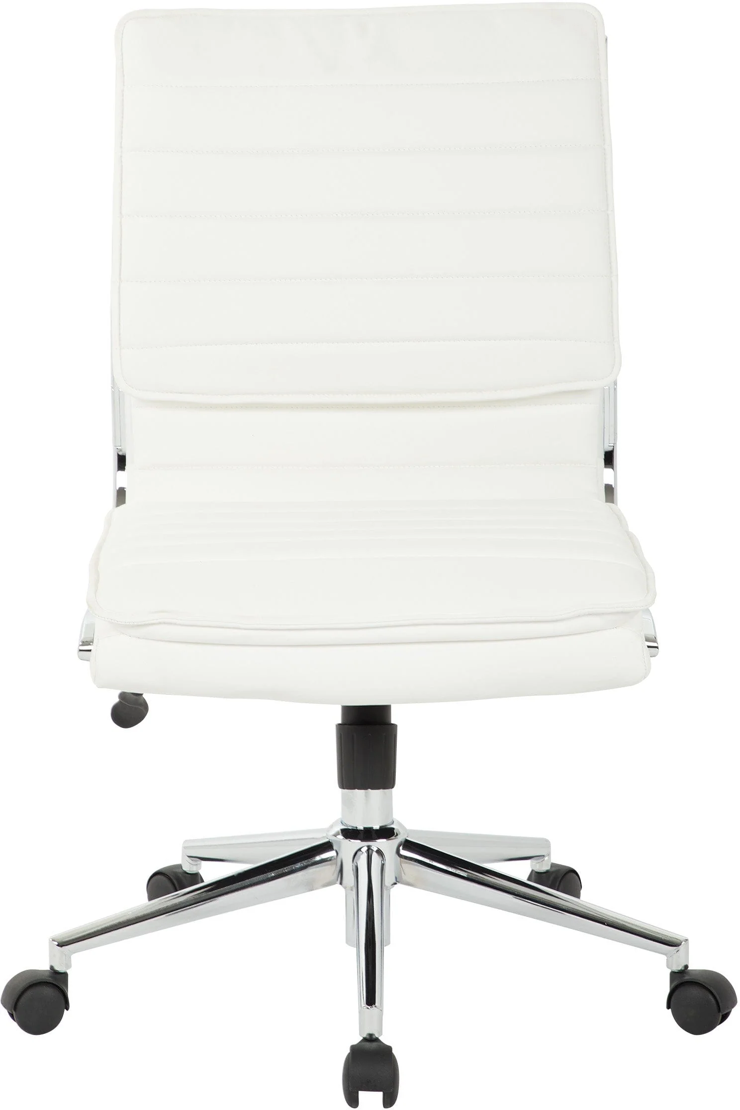 Office Star Armless Mid Back Manager's Faux Leather Chair [SPX23592C] - Image 9