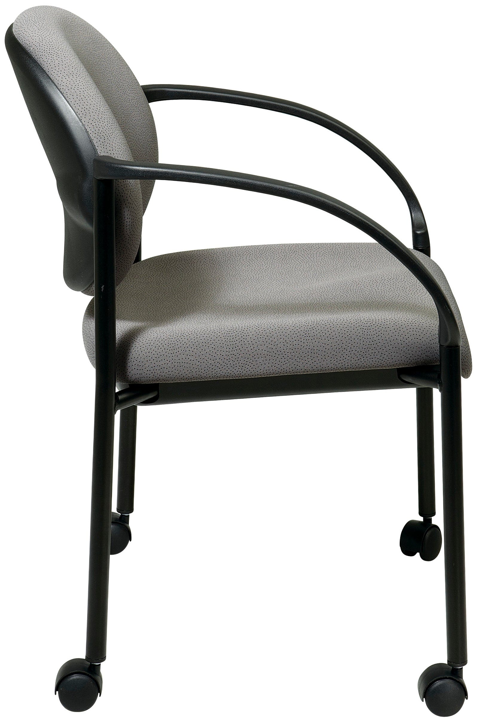 Office Star Stacking Chair with Casters and Arms [STC3440] - Image 2