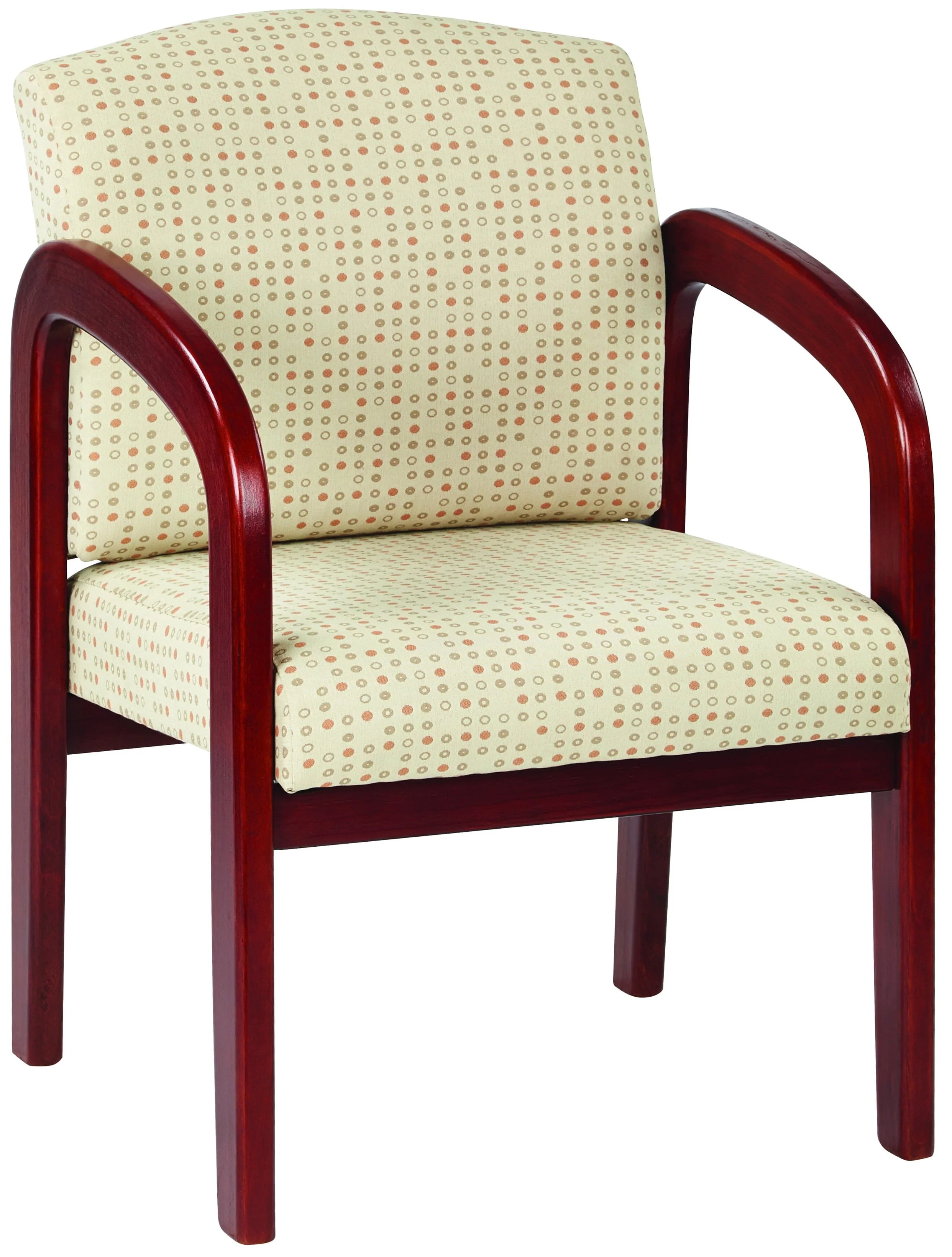Office Star Work Smart™ Cherry Finish Wood Visitor Chair [WD387] - Image 2