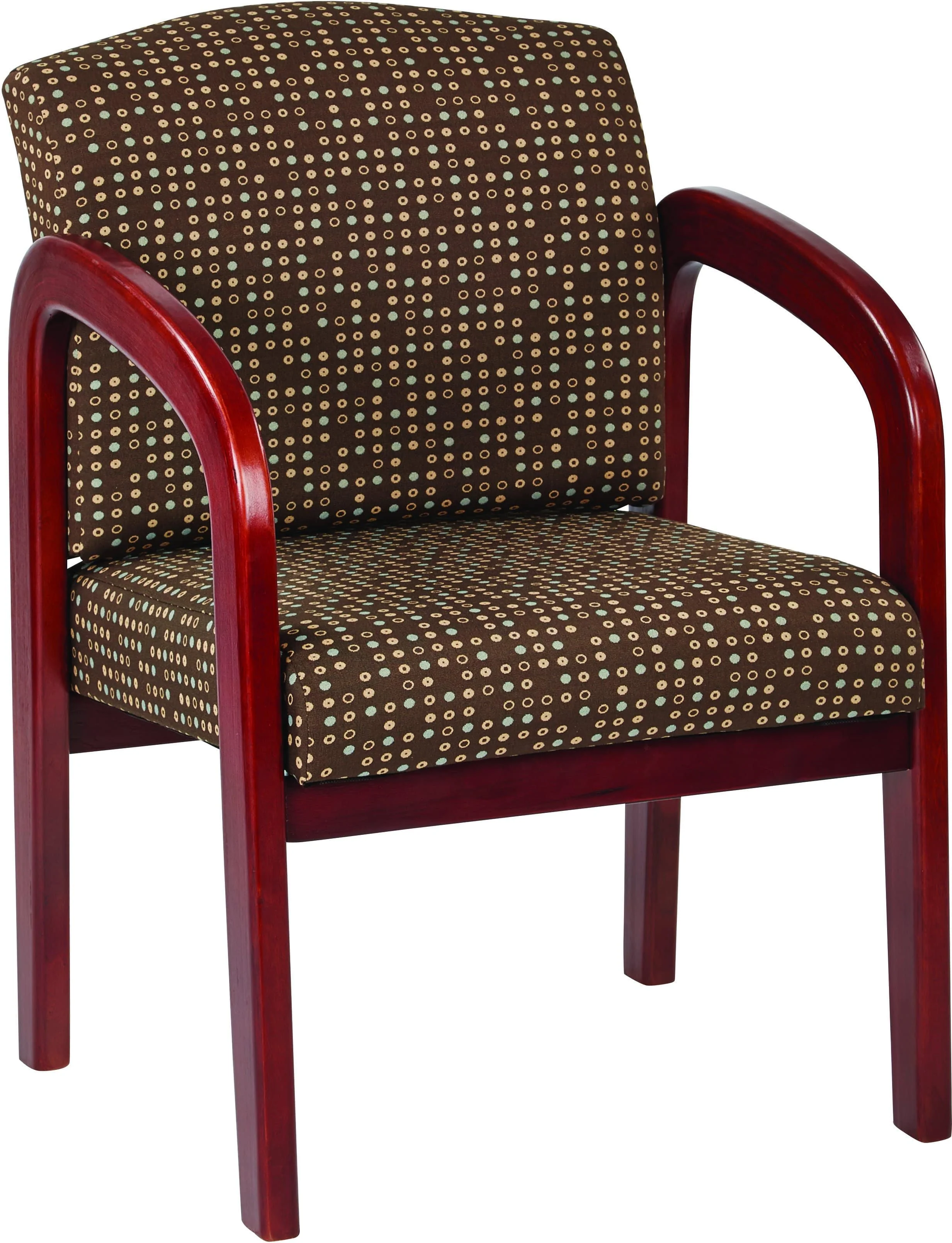 Office Star Work Smart™ Cherry Finish Wood Visitor Chair [WD387] - Image 4