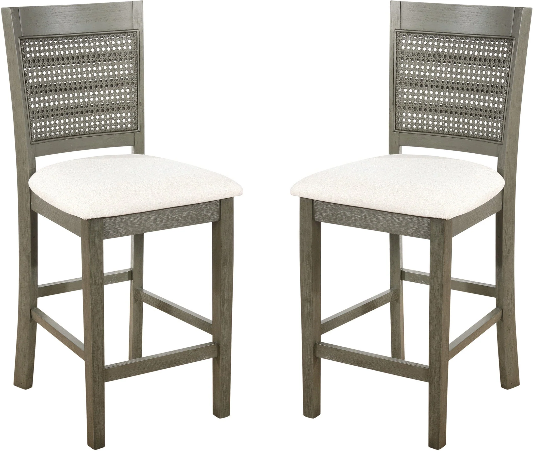 Office Star Walden 24" Cane Back Stool, 2-Pack [WLD24] - Image 4