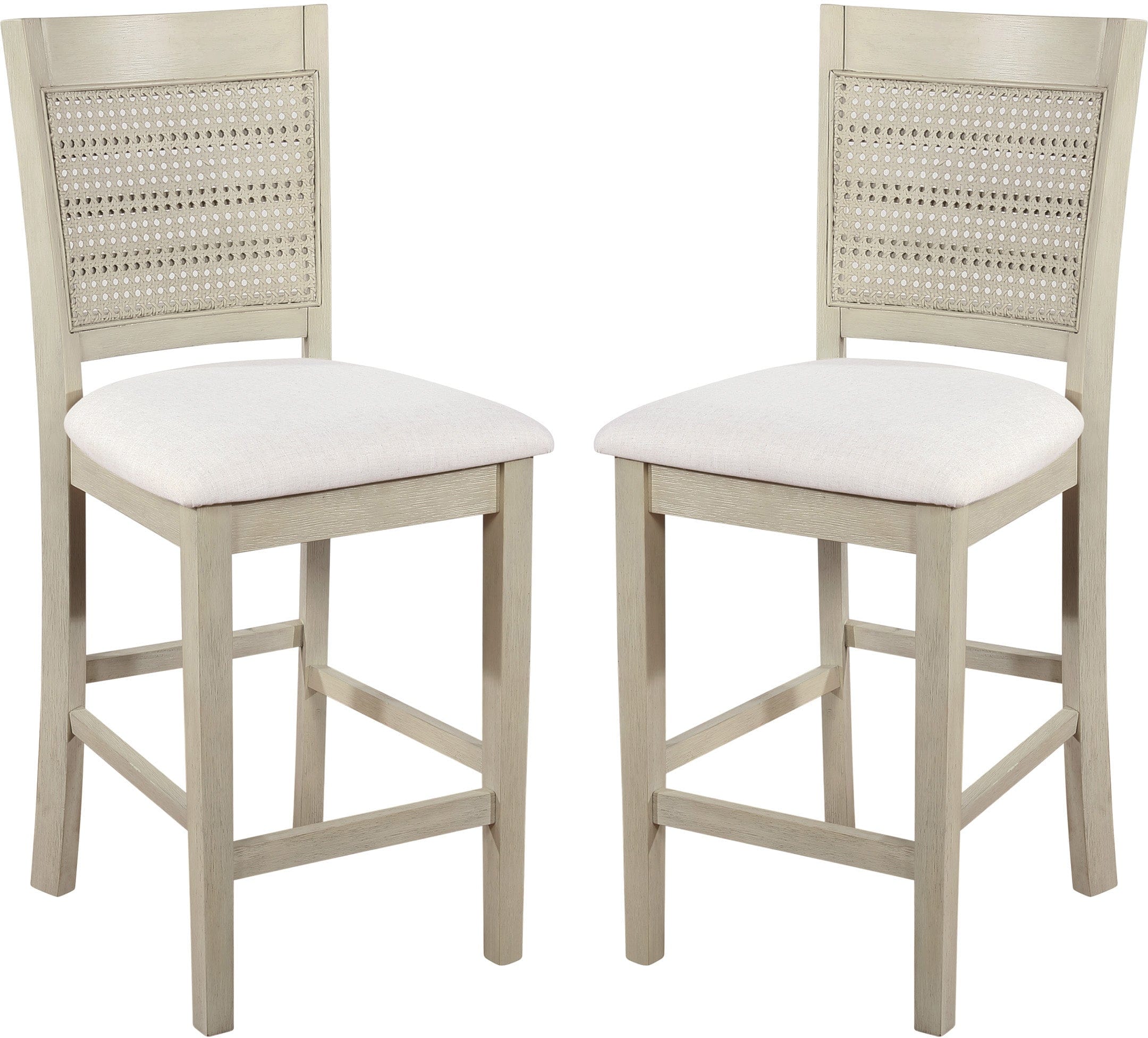 Office Star Walden 24" Cane Back Stool, 2-Pack [WLD24] - Image 5