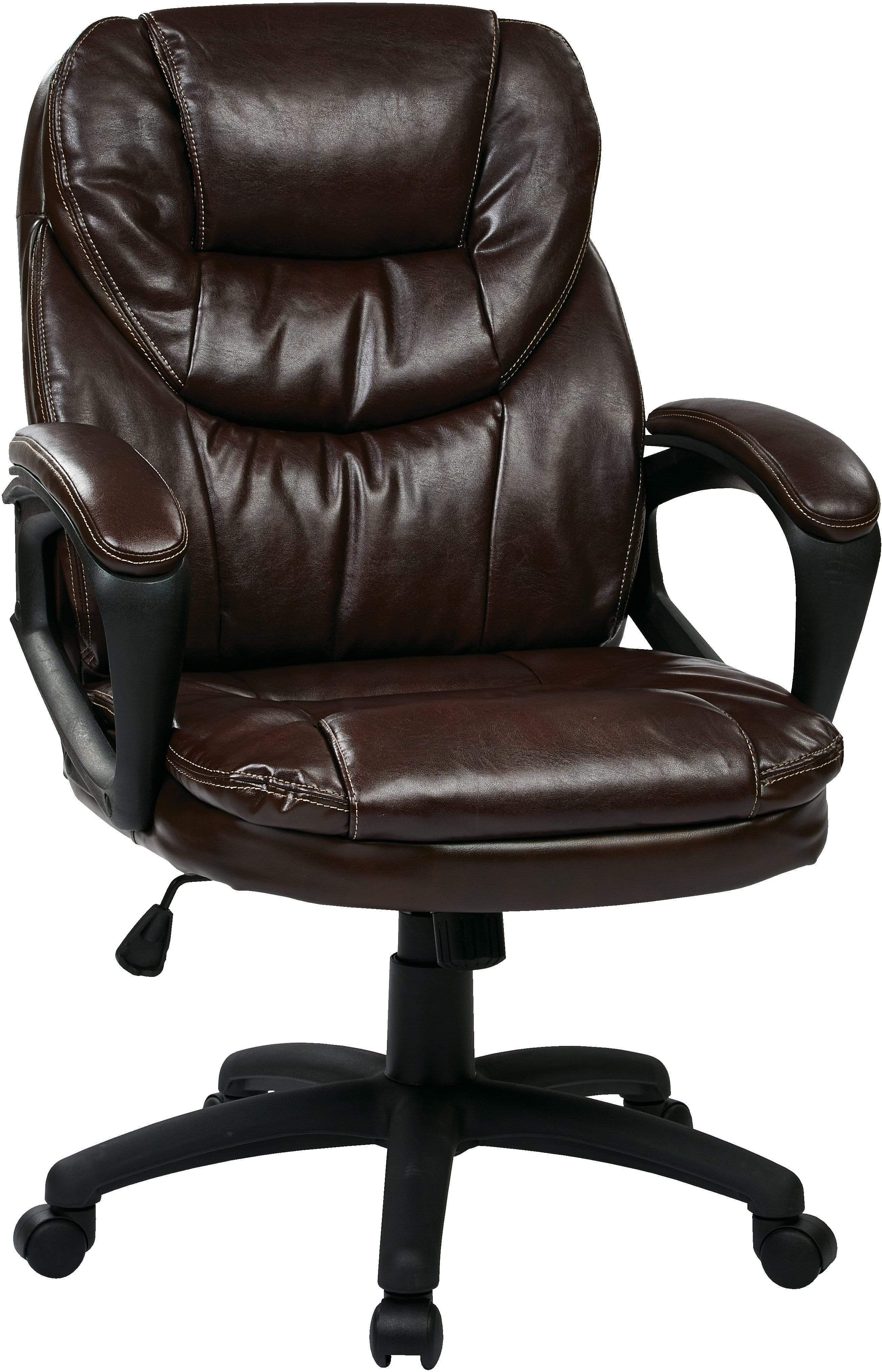Office Star Work Smart™ Faux Leather Managers Chair [FL660] - Image 3