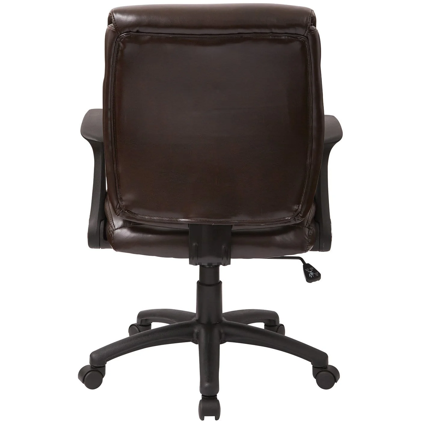 Work Smart™ Faux Leather Managers Chair with Flip Arms [FL89675] - Image 3