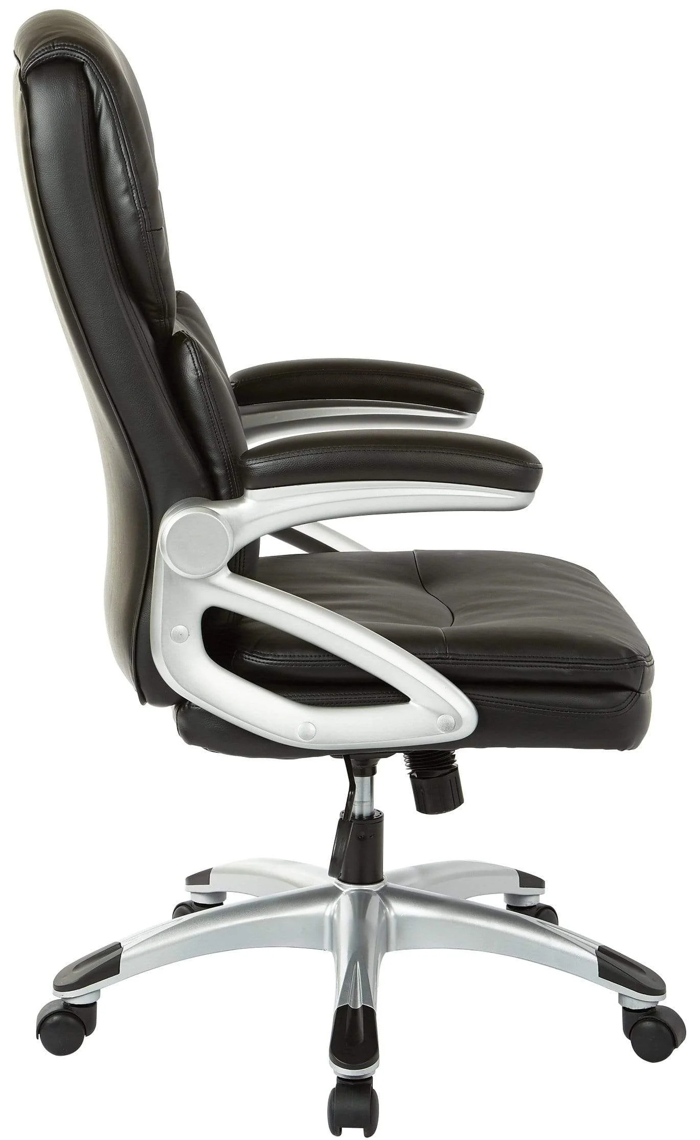 Office Star Work Smart™ High Back Leather Executive Manager's Chair [ECH91236-EC3] - Image 2
