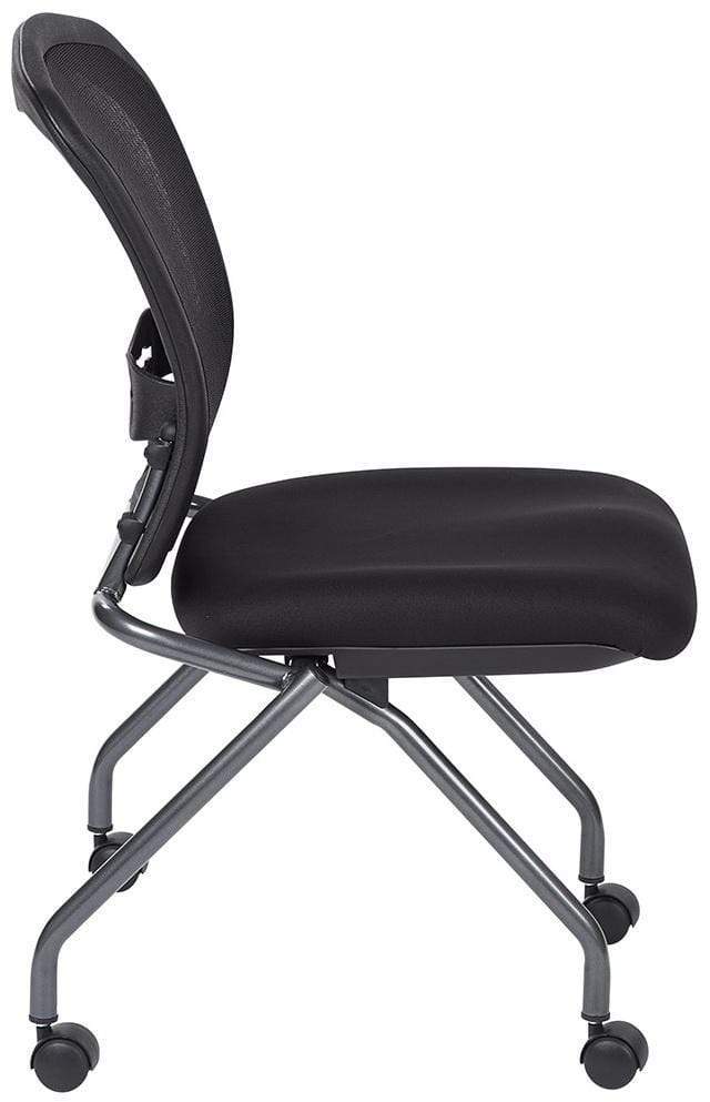 Office Star Pro Line II Armless Folding Mesh Chair, 2-Pack [84220] - Image 3