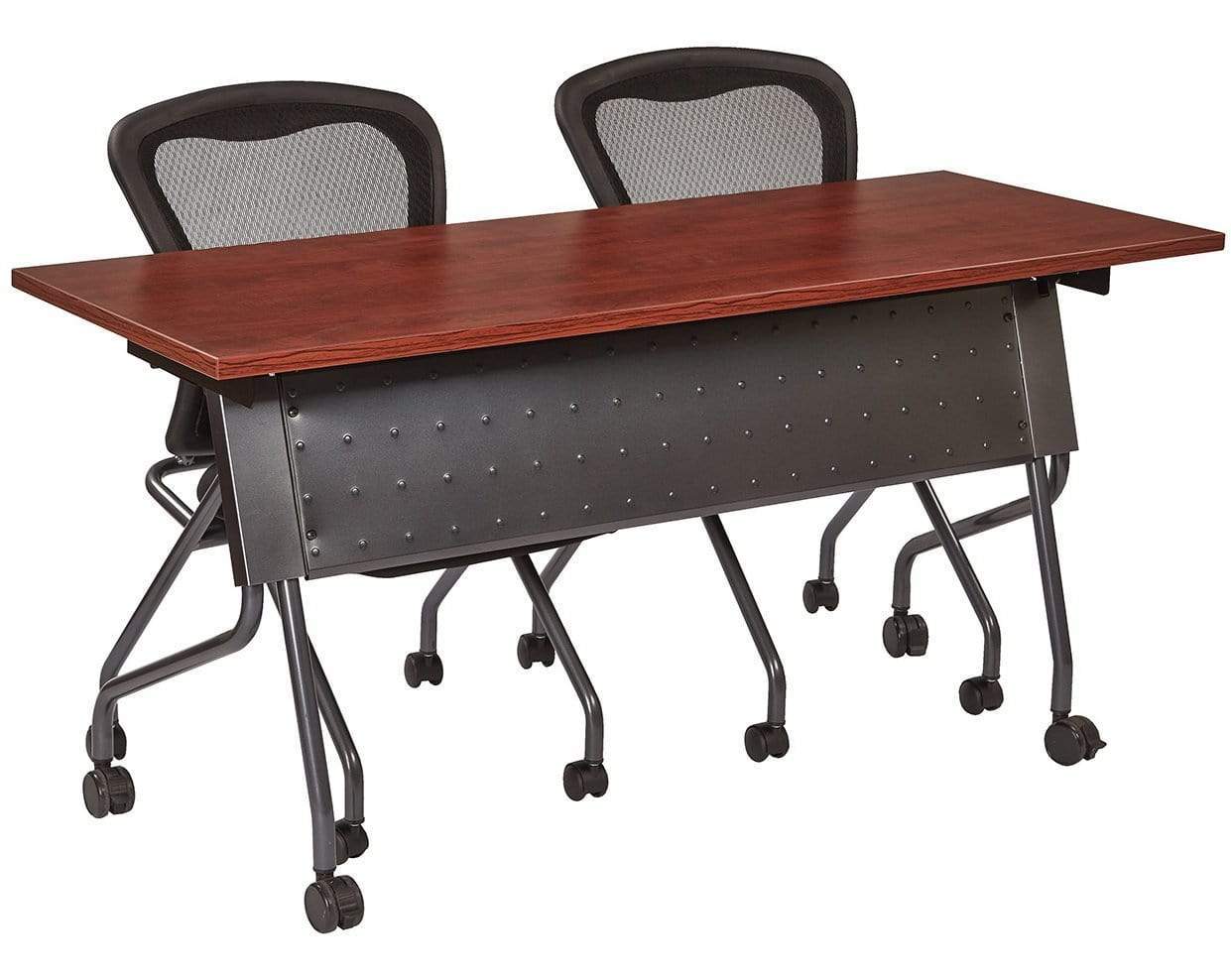 Office Star Pro Line II Armless Folding Mesh Chair, 2-Pack [84220] - Image 4