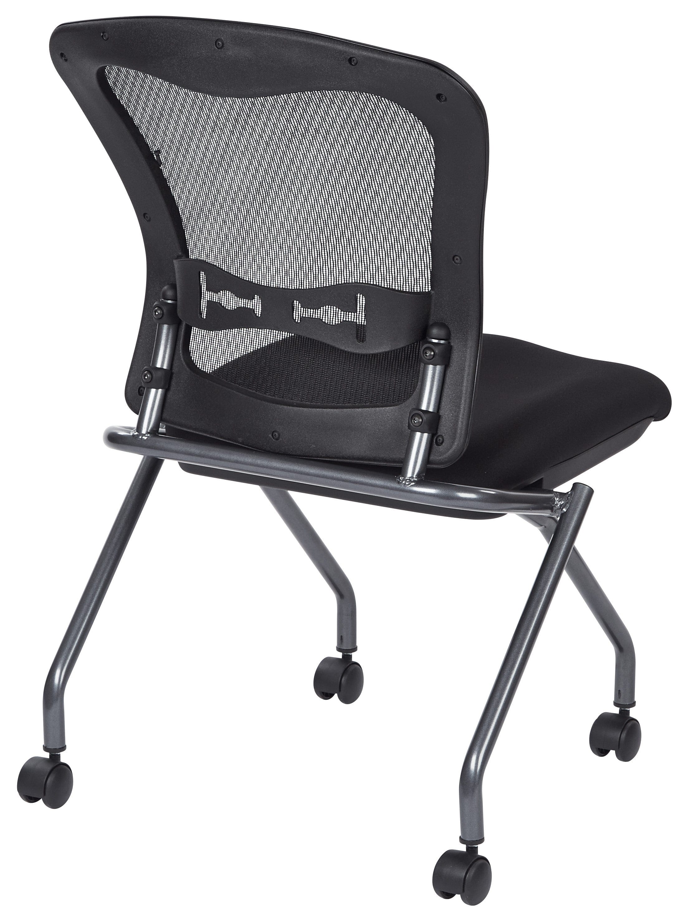 Office Star Pro Line II Armless Folding Mesh Chair, 2-Pack [84220] - Image 5