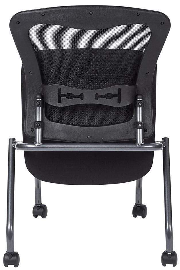 Office Star Pro Line II Armless Folding Mesh Chair, 2-Pack [84220] - Image 6