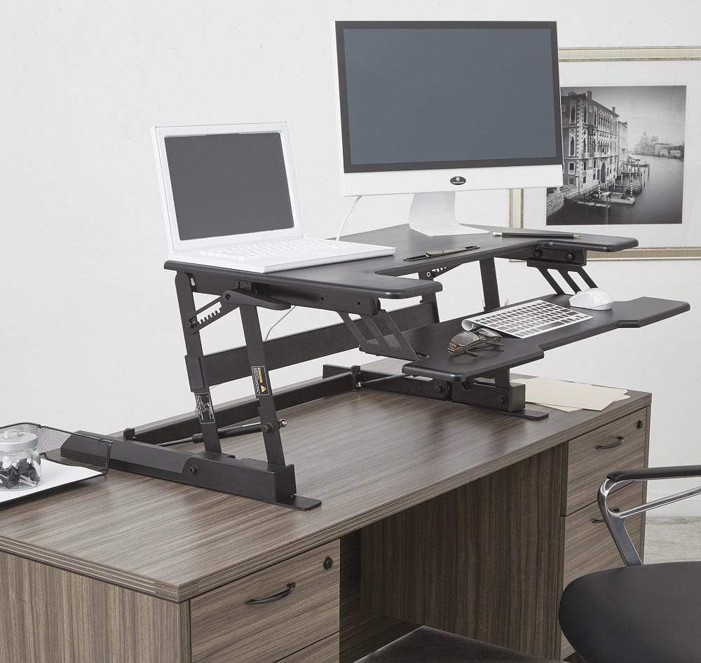 OSP Multiposition Sit Stand Desk Riser with Dual Lift [DR3622]