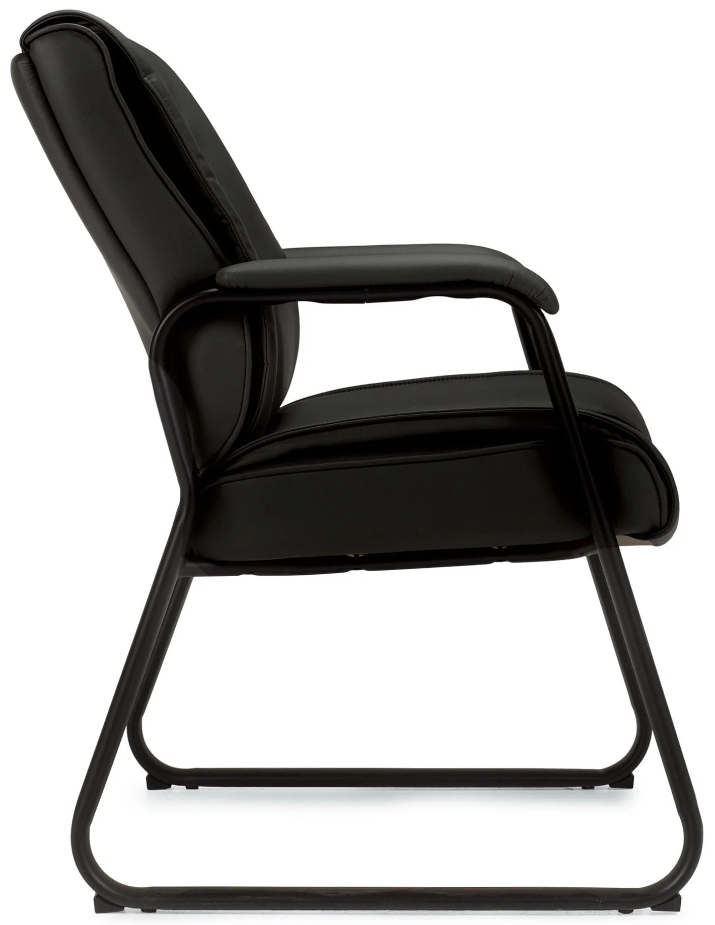 OTG Sled ase Luxhide Leather Guest Chair [OTG2782] - Image 2