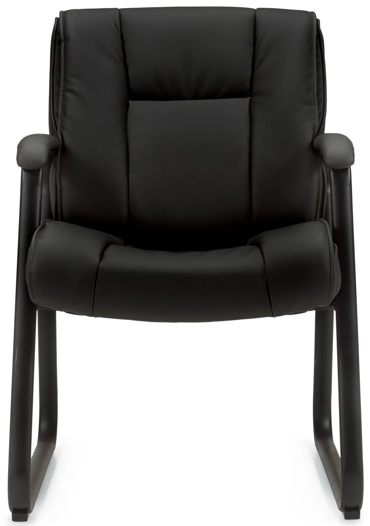OTG Sled ase Luxhide Leather Guest Chair [OTG2782] - Image 3