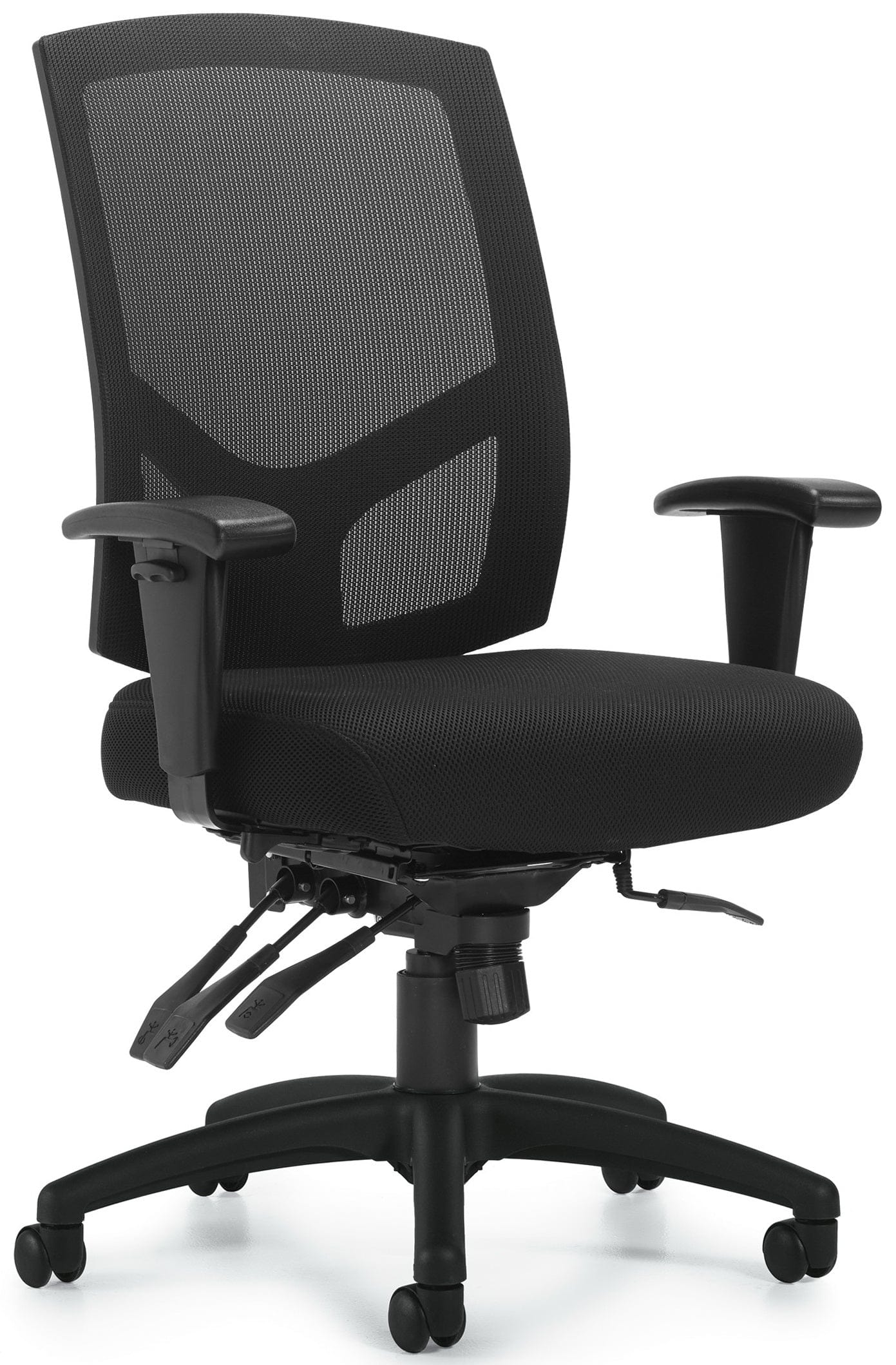 Offices To Go Mesh ack Multi-Function Chair with Arms [OTG11769]