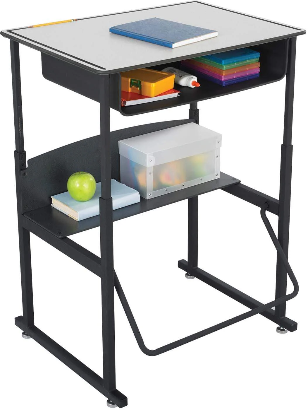 AlphaBetter® Desk with Book Box Premium Top 28" x 20" [1204]