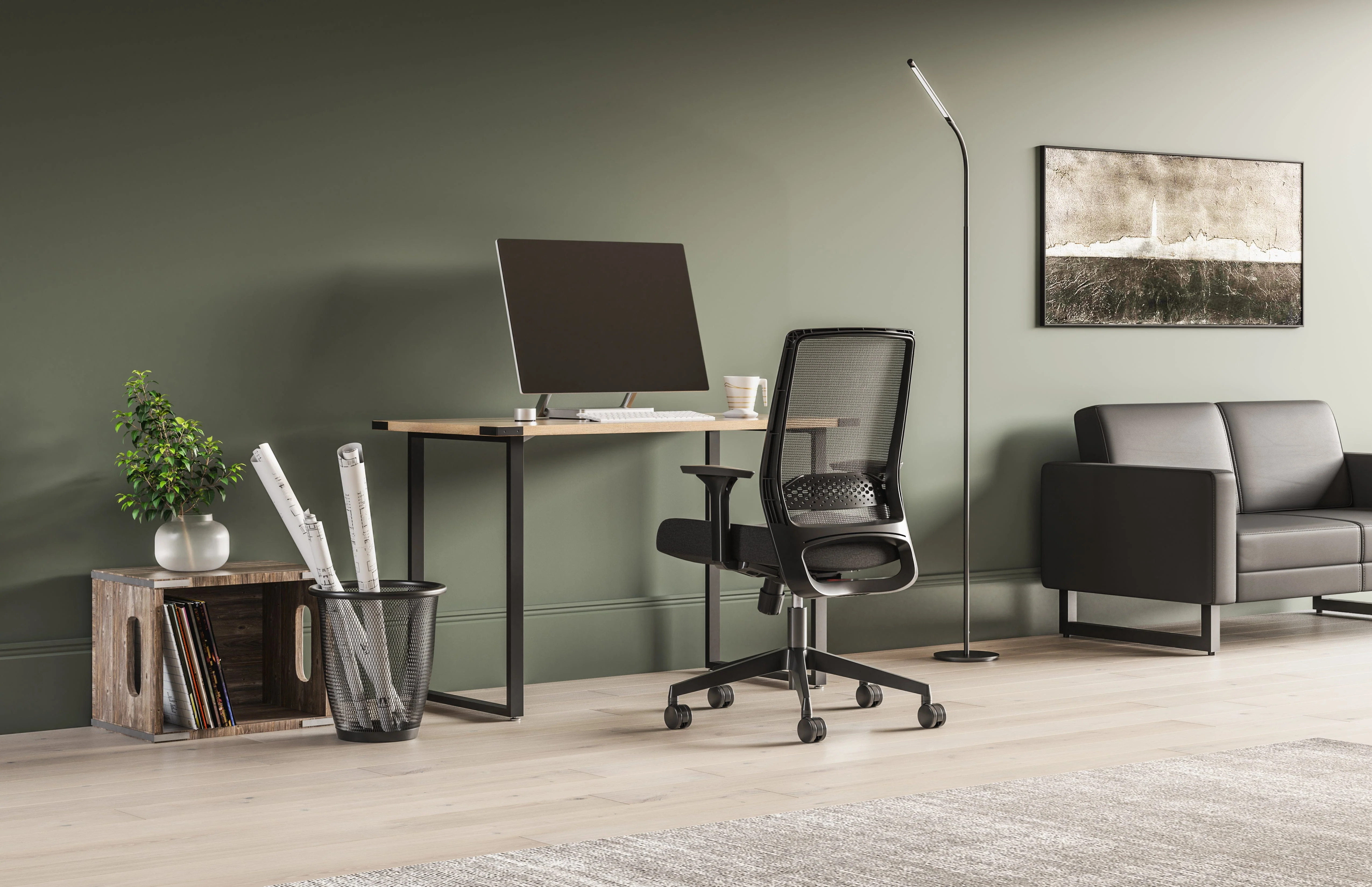 Safco Mirella Lounge Settee, Legs Included [1731MRL2] - Image 6
