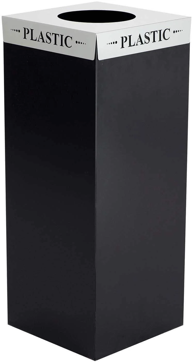 Square-Fecta™ Recycling Trash Can Lid Recycle Steel [2990] - Image 3