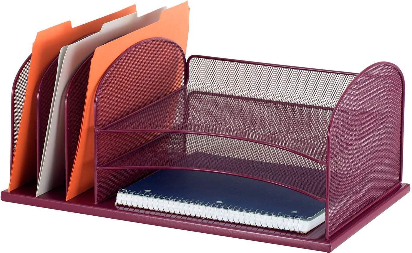 Onyx™ Desk Organizer 3 Horizontal / 3 Upright Mesh [3254] - Image 3