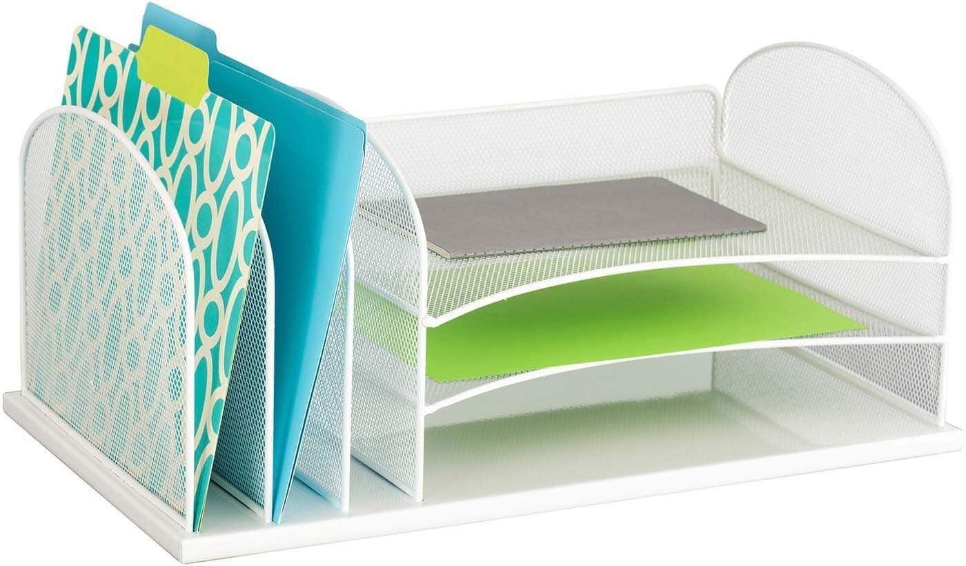 Onyx™ Desk Organizer 3 Horizontal / 3 Upright Mesh [3254] - Image 4